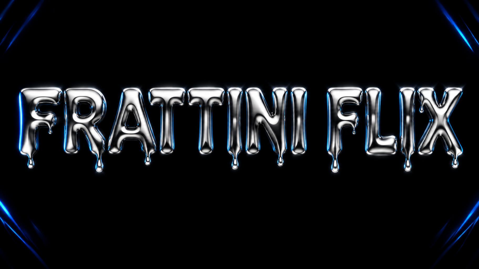 "FRATTINI FLIX" — Chrome Metal 3d | AI Text Effect Generator