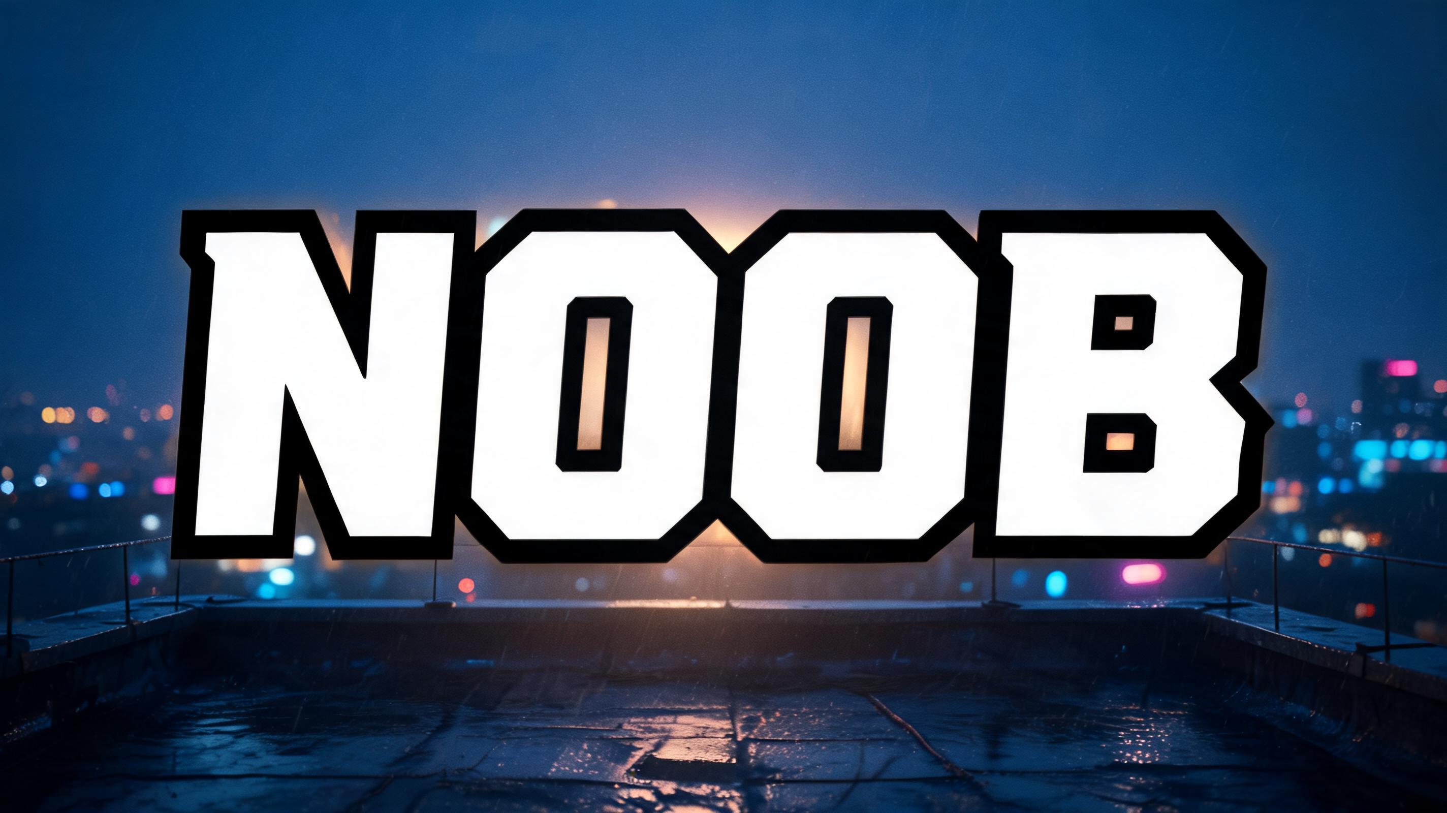 "NOOB" — Cinematic Youtube Creator | AI Text Effect Generator