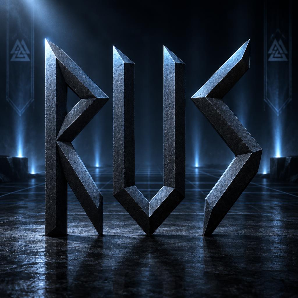 "RUS" — Viking Runic | AI Text Effect Generator