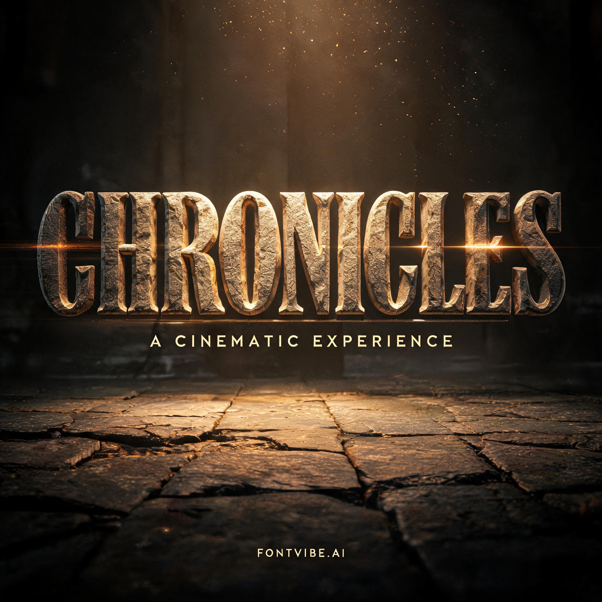 "CHRONICLES" — Cinematic | AI Text Effect Generator