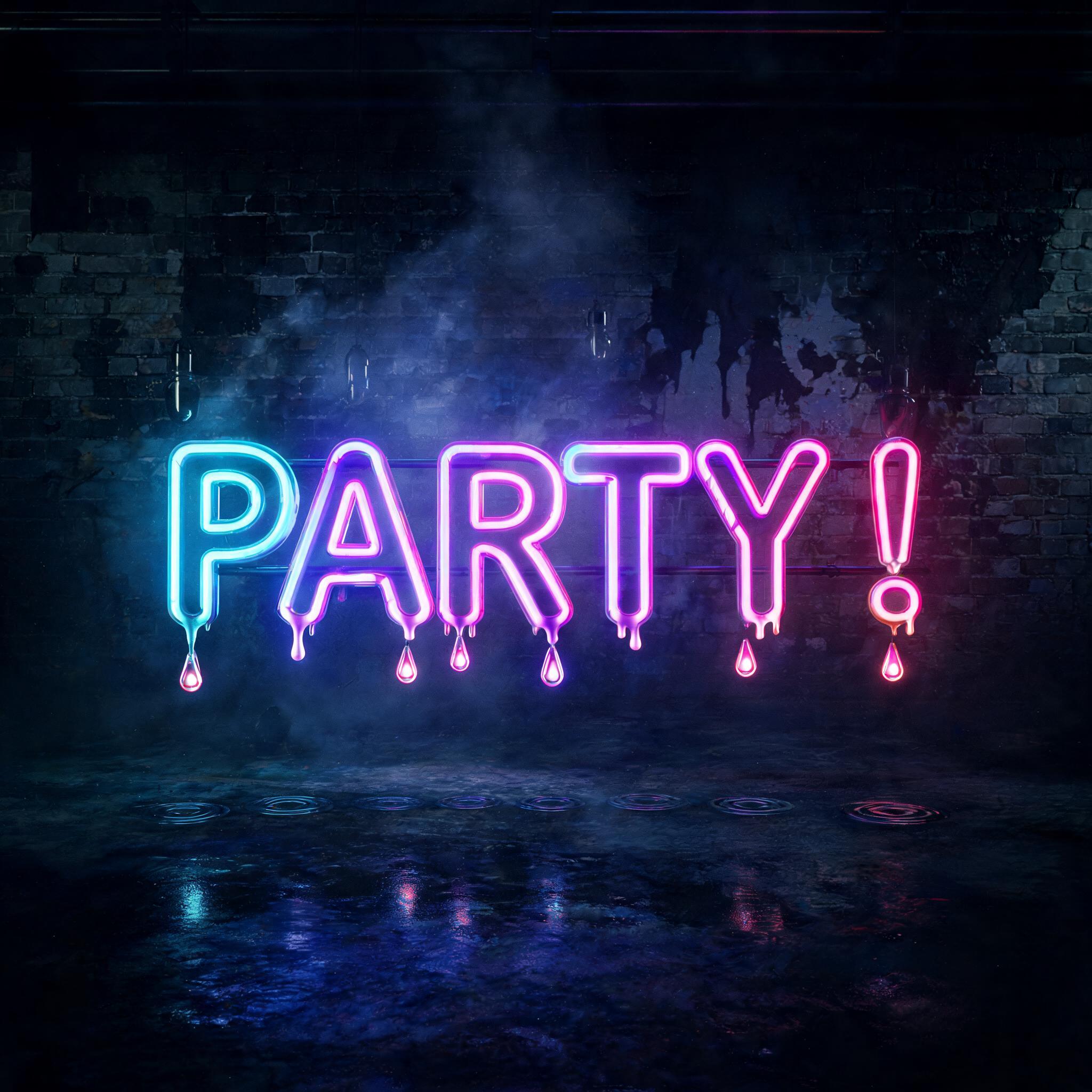 "PARTY !" —  | AI Text Effect Generator