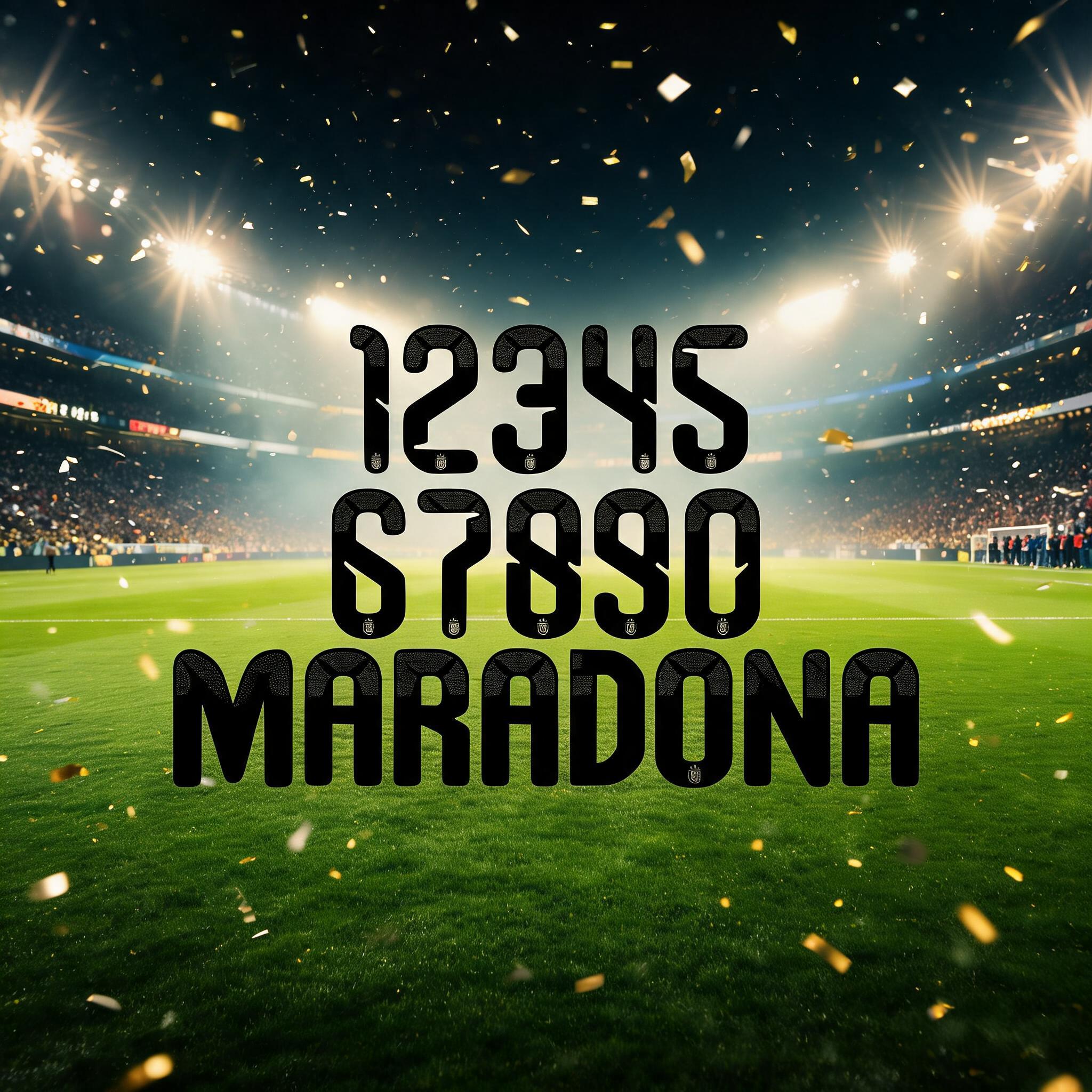 "maradona" — Sports Football | AI Text Effect Generator
