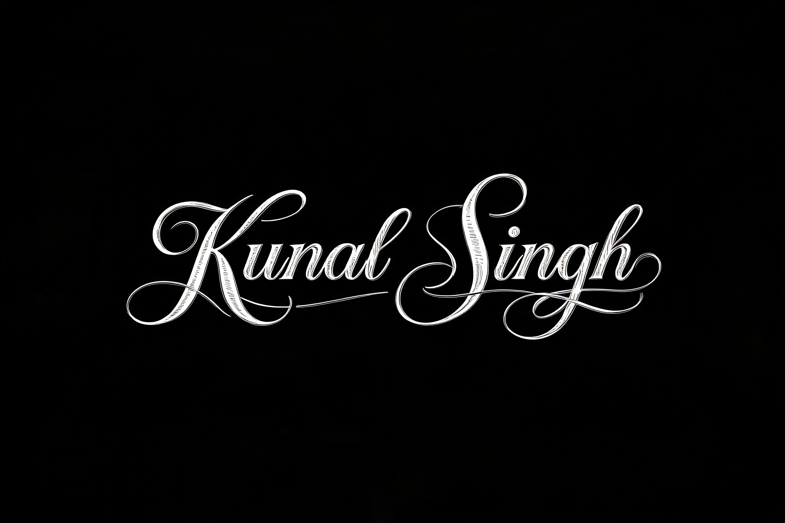 "Kunal Singh" —  | AI Text Effect Generator