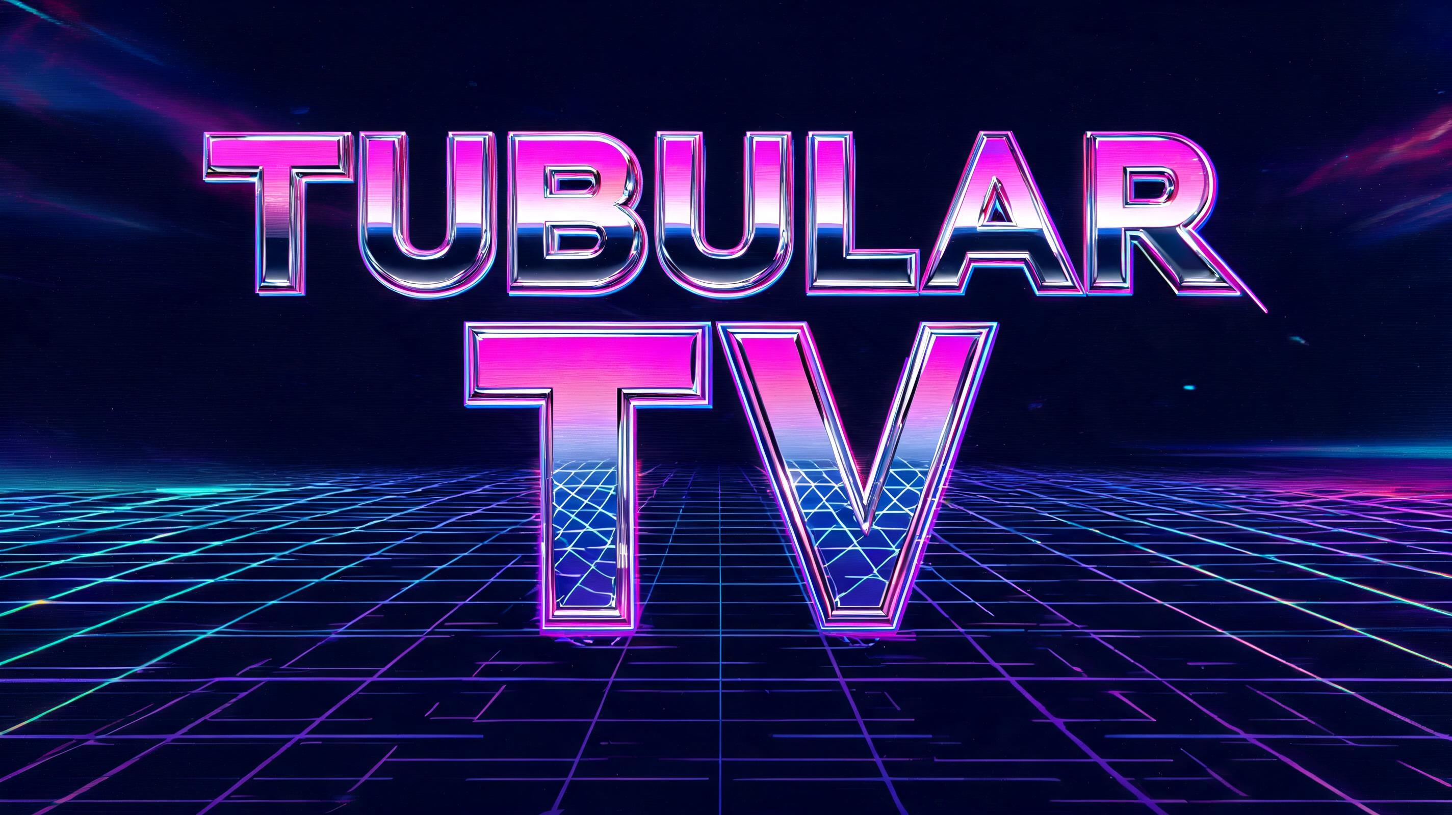"Tubular TV" — Neon 80s | AI Text Effect Generator