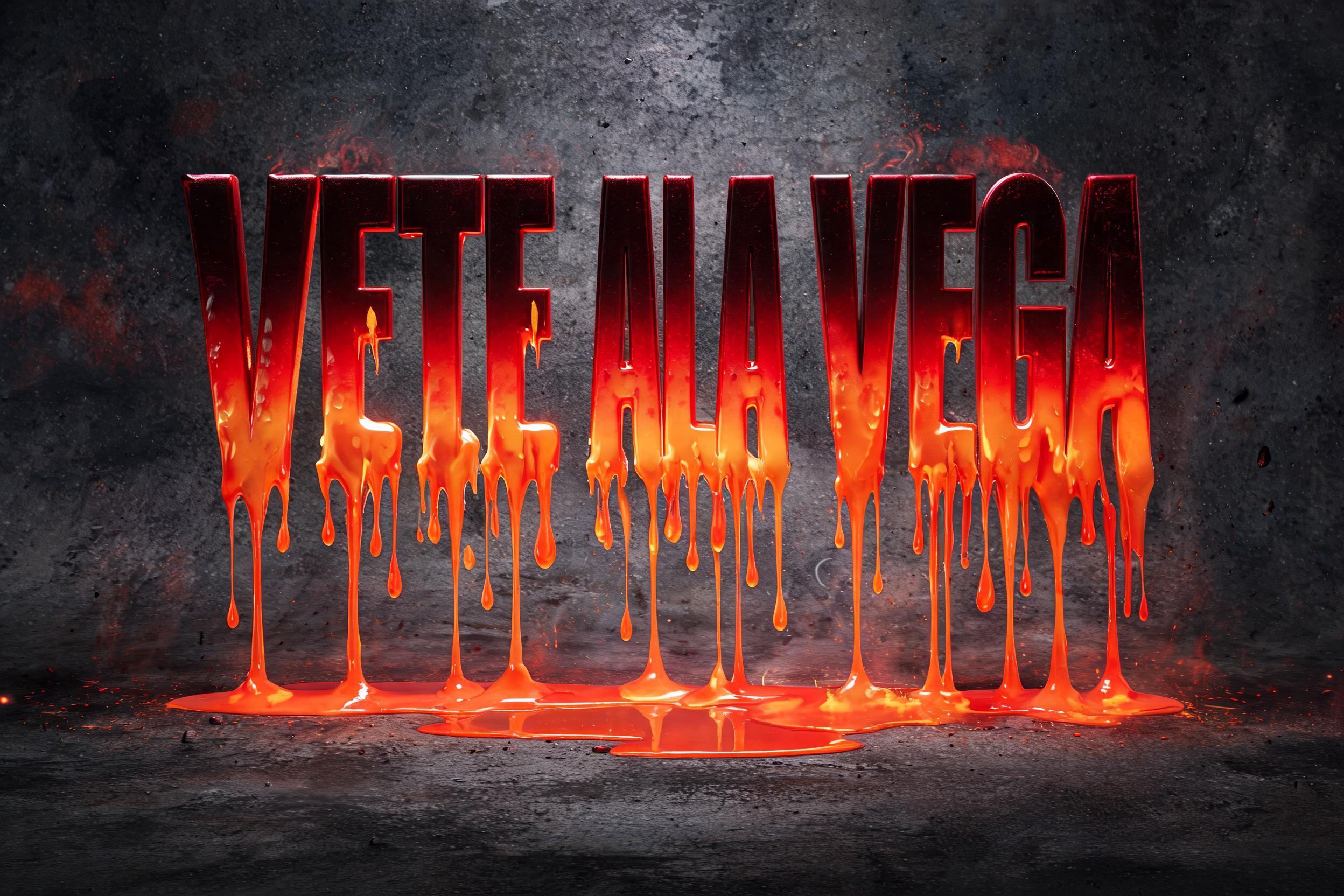 "𝑽𝒆𝒕𝒆 𝑨𝒍𝒂 𝑽𝒆𝒓𝒈𝒂" — Drip Font Melting | AI Text Effect Generator