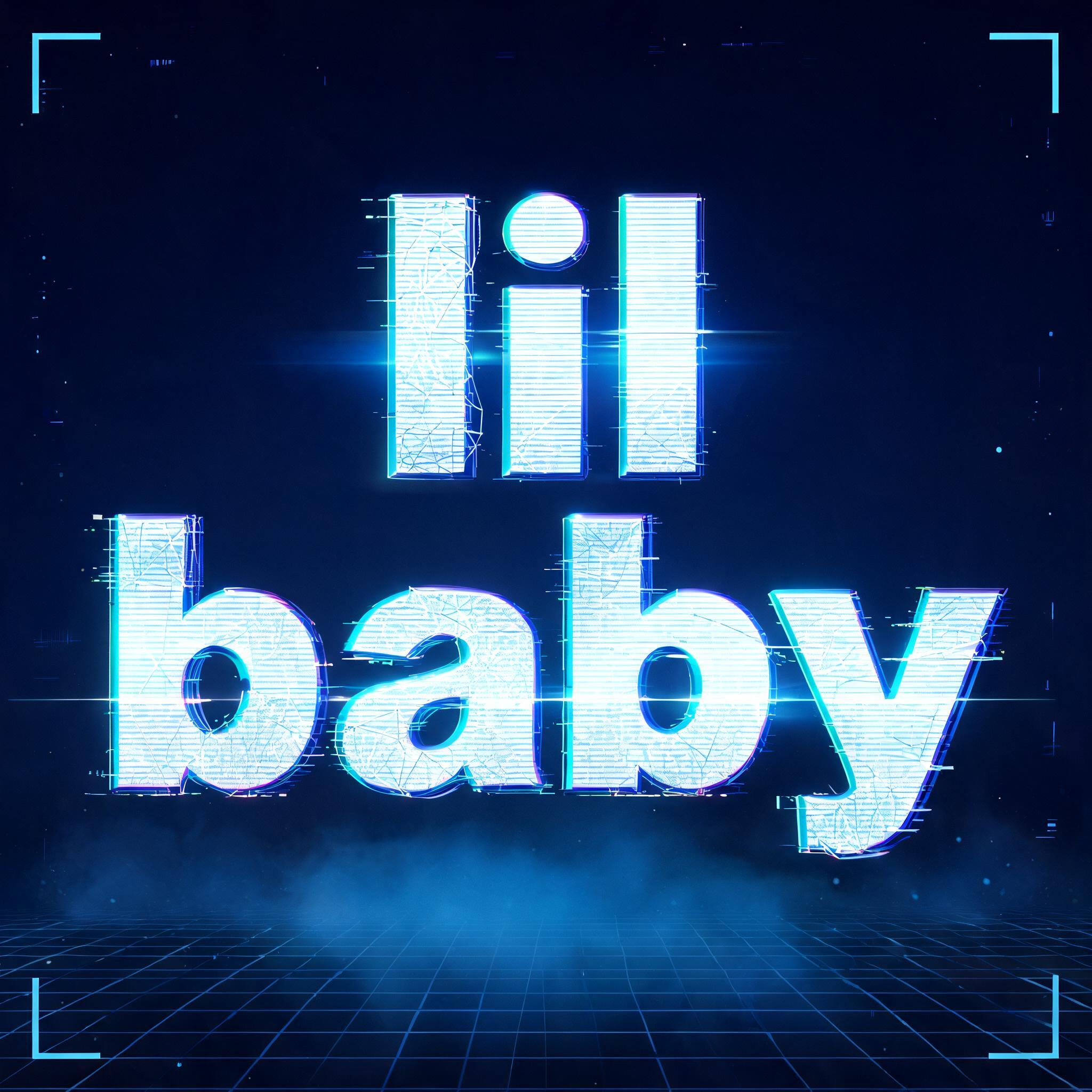 "lil baby" — Futuristic text effect
