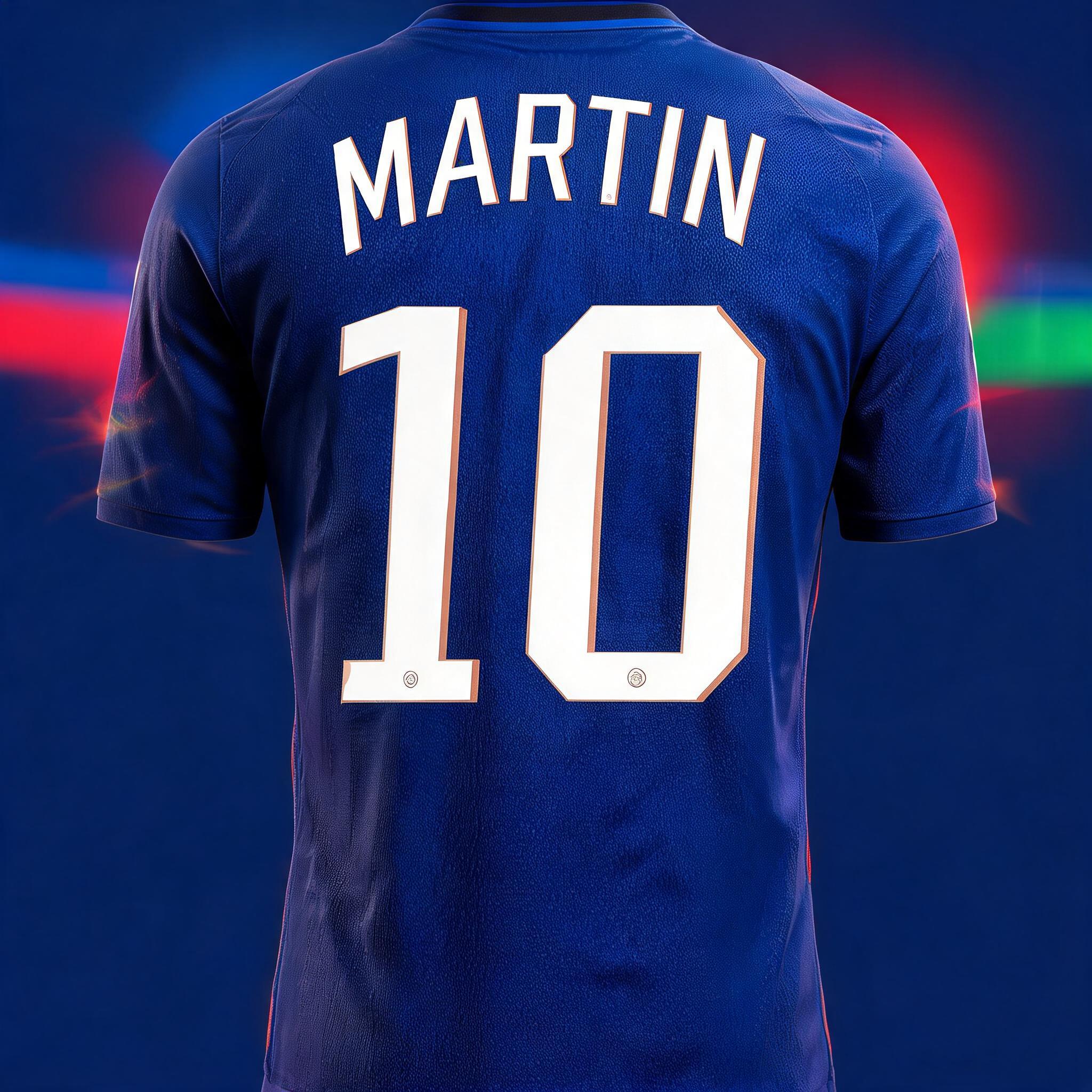 "MARTIN
10" — Sports Football | AI Text Effect Generator