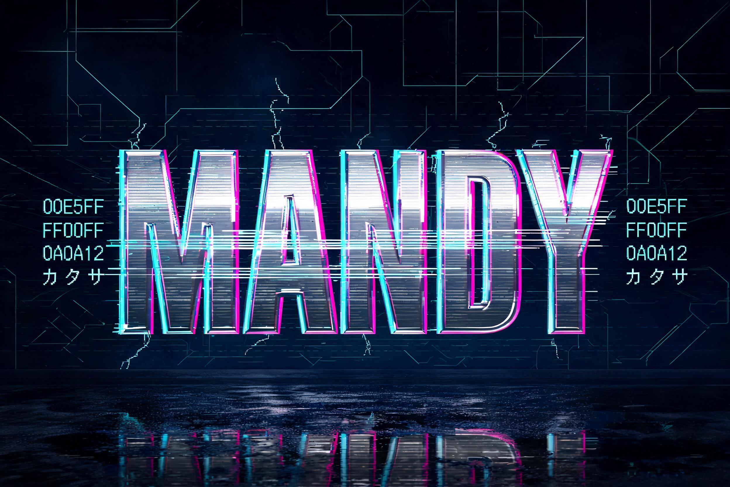 "Mandy" — Cyberpunk | AI Text Effect Generator
