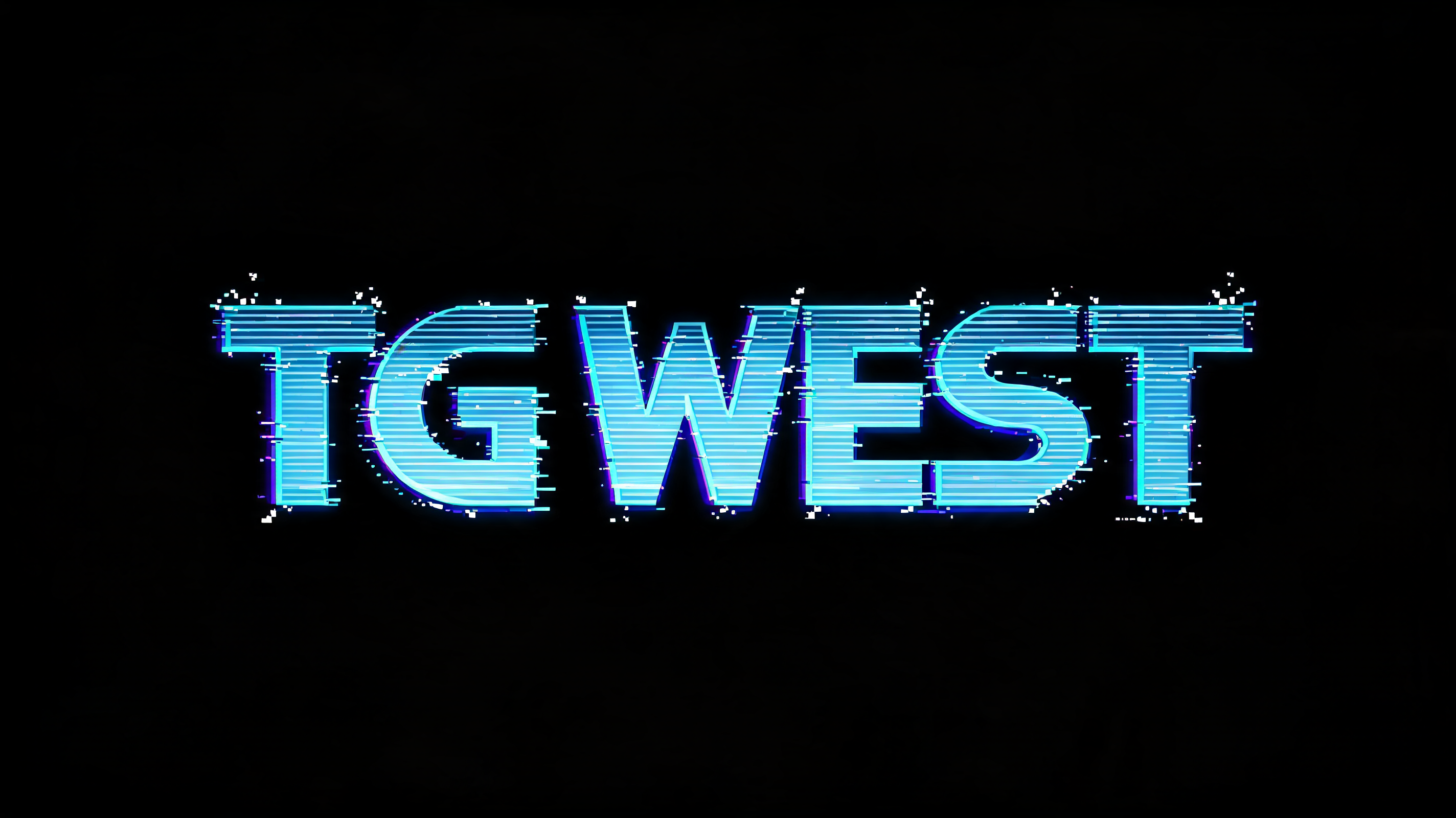 "TG WEST" — Cyberpunk Hologram | AI Text Effect Generator