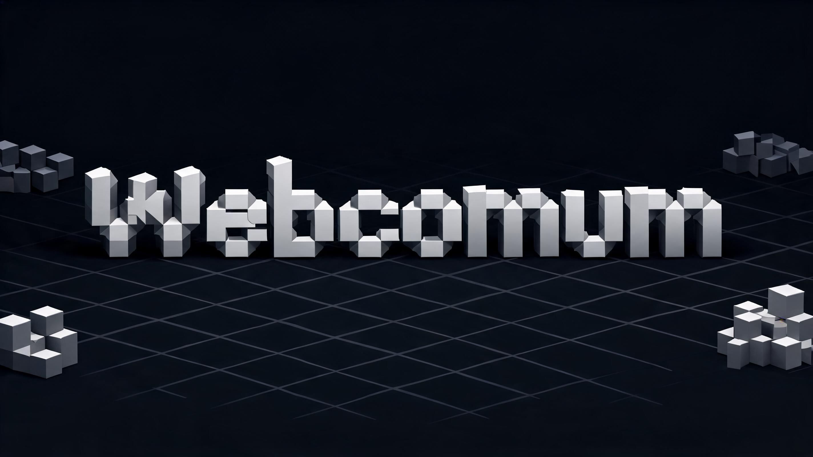 "Webcomum" — Pixel Art text effect