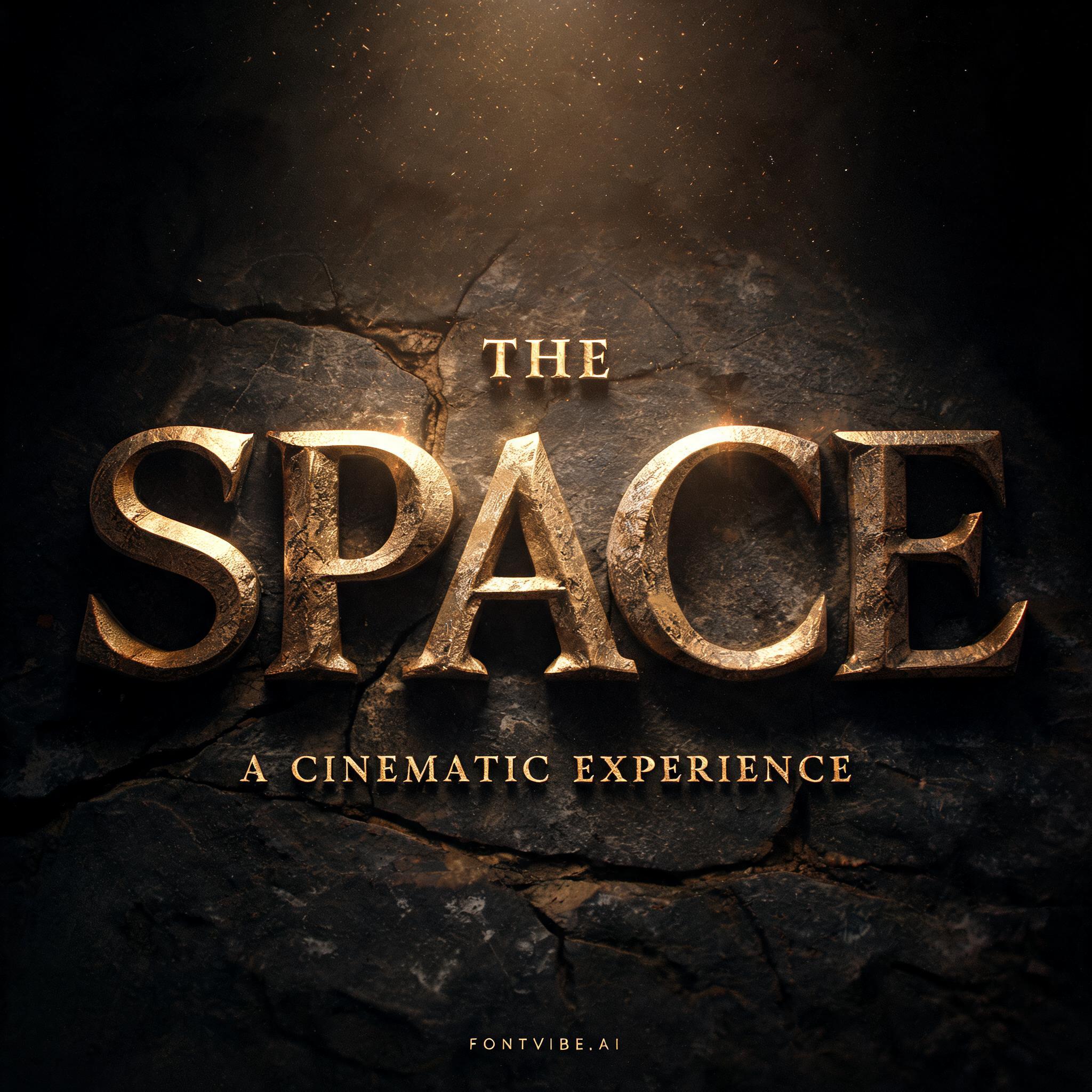 "THE SPACE" — Cinematic | AI Text Effect Generator