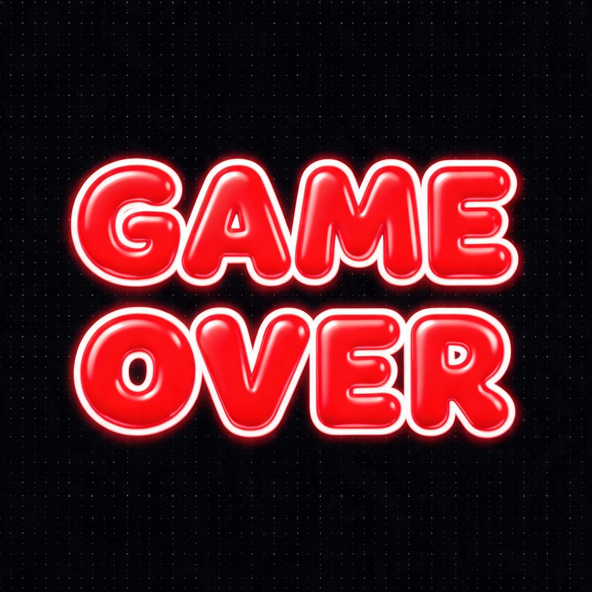 "GAME OVER" — 3d Bold Inflated | AI Text Effect Generator