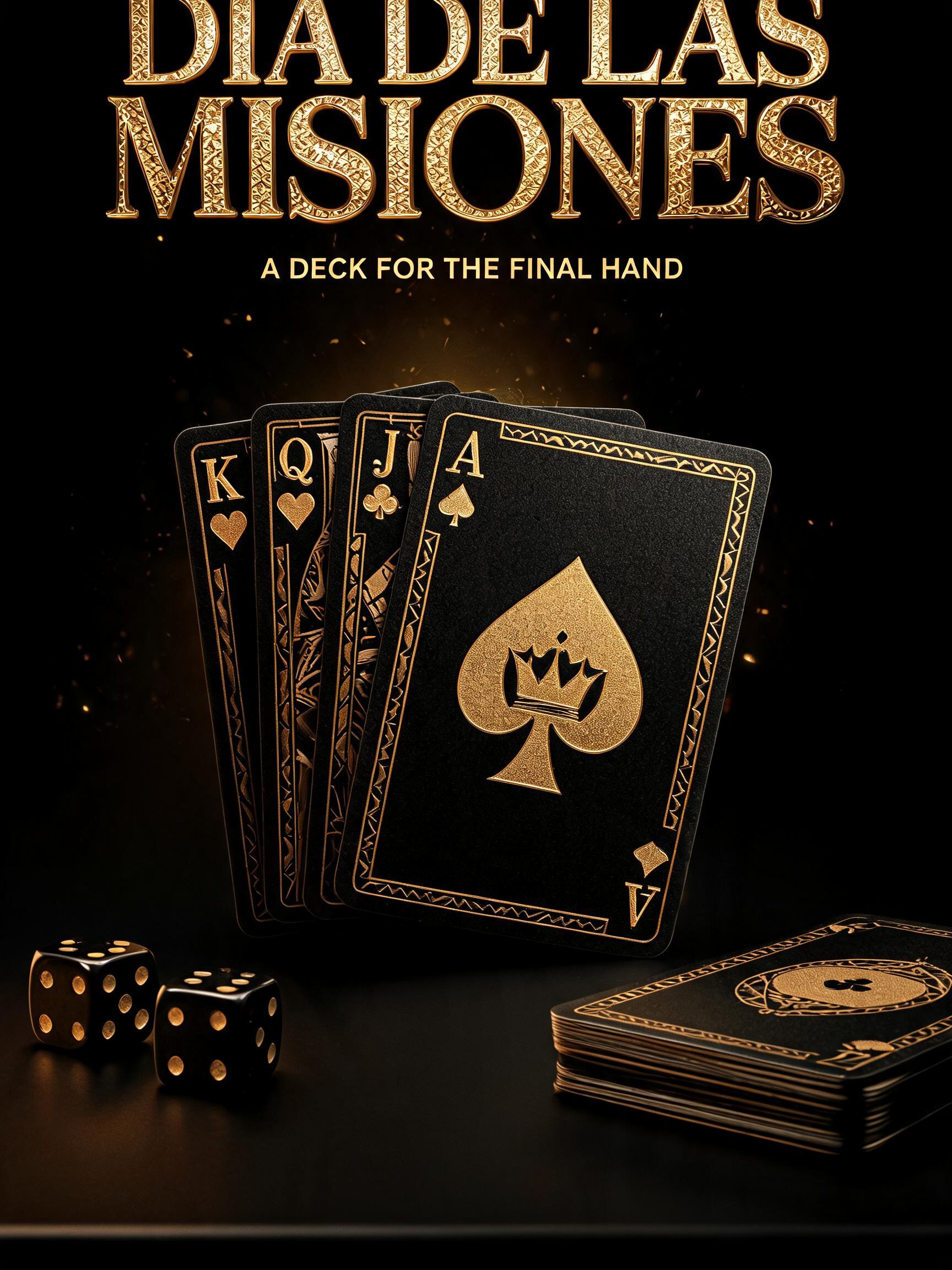 "DIA DE LAS MISIONES" — 3d Bold Gold | AI Text Effect Generator