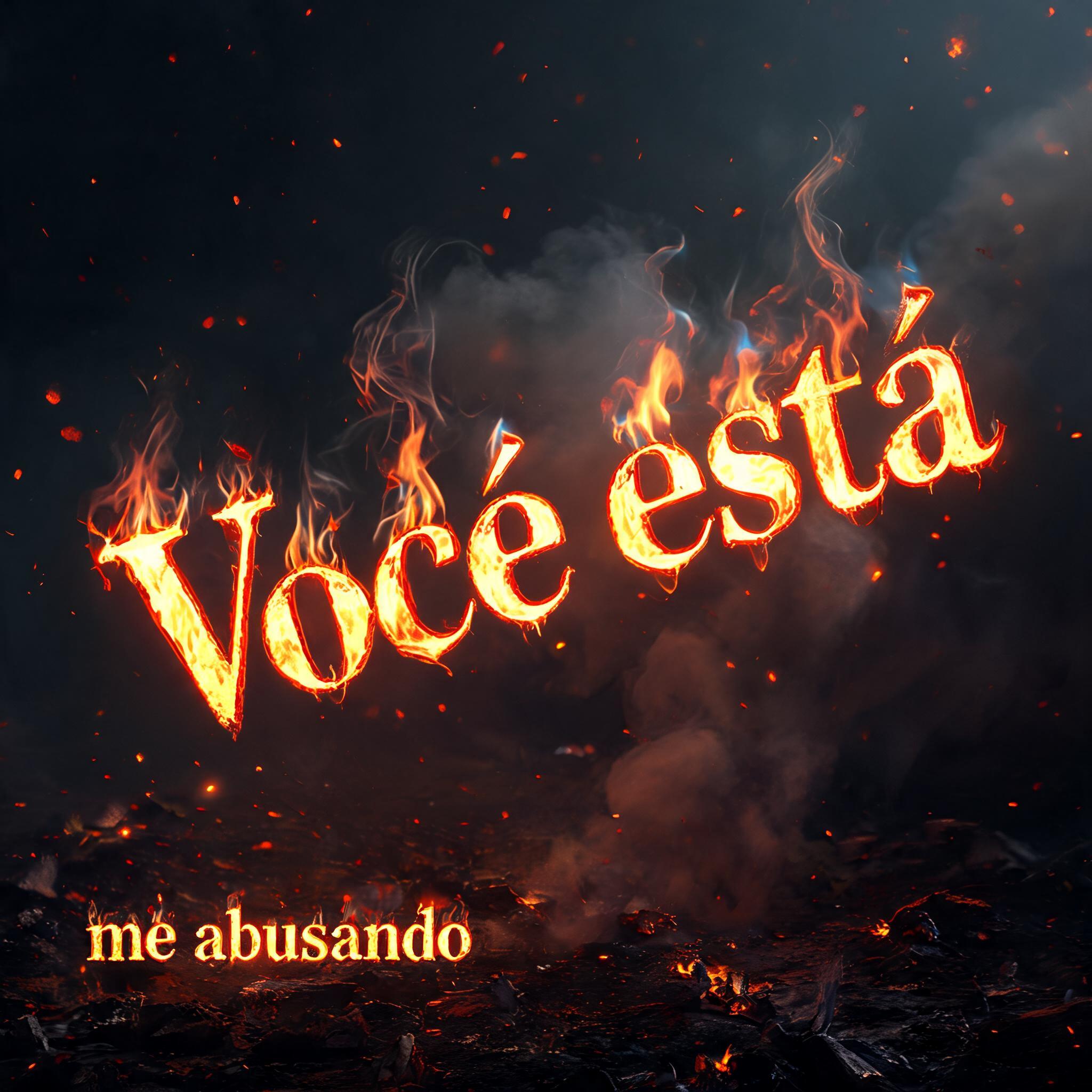 "Você está me abusando" — Fire Smoke text effect