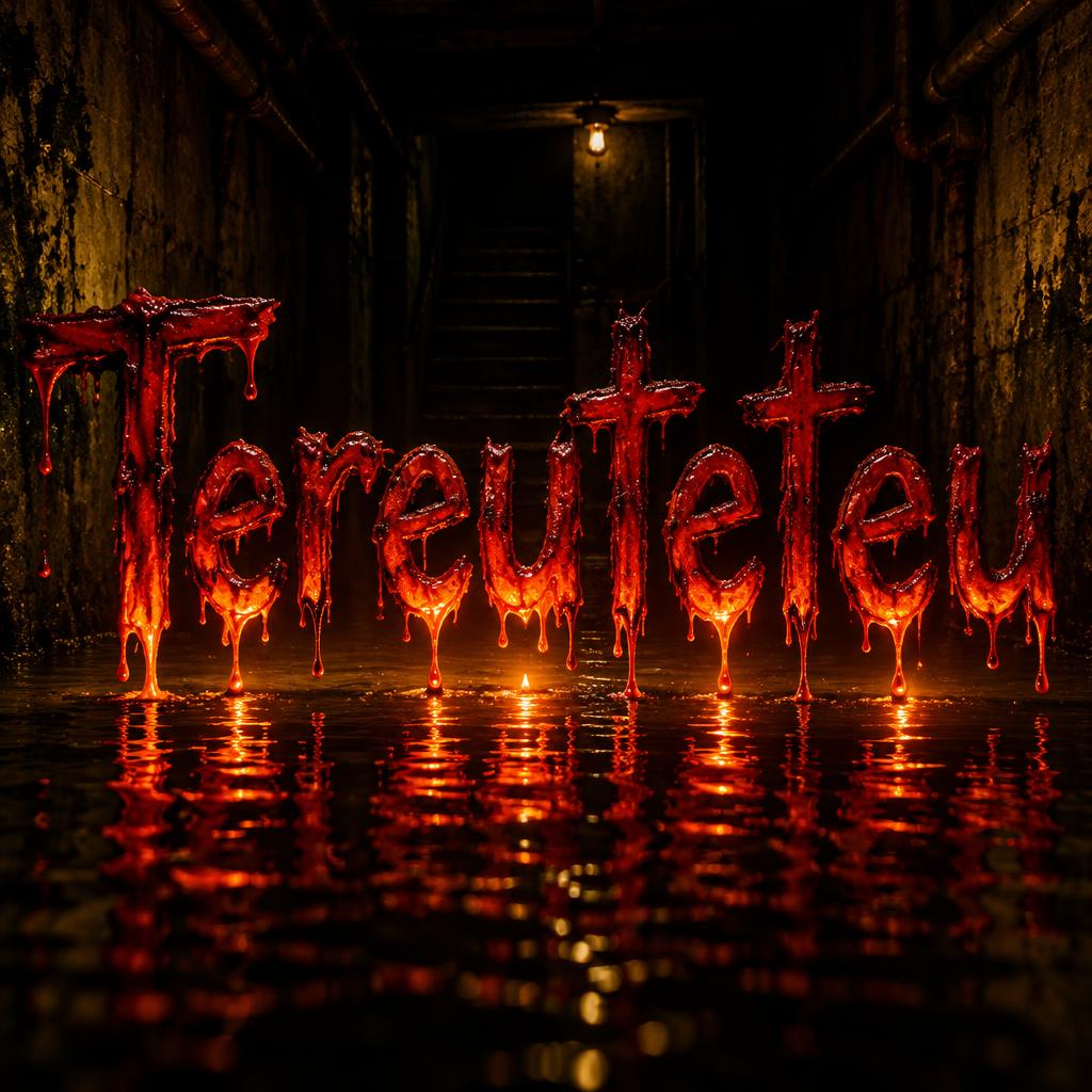 "Tereuteteu" — Horror text effect