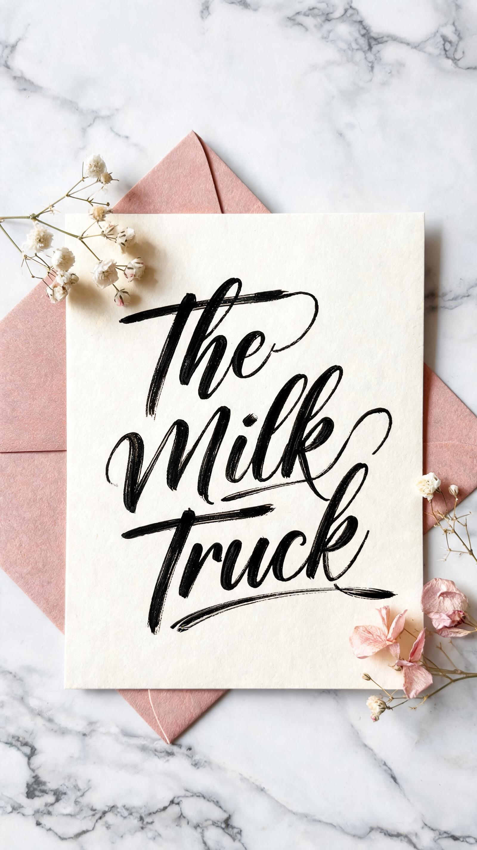 "The Milk Truck" — Brush Stroke | AI Text Effect Generator