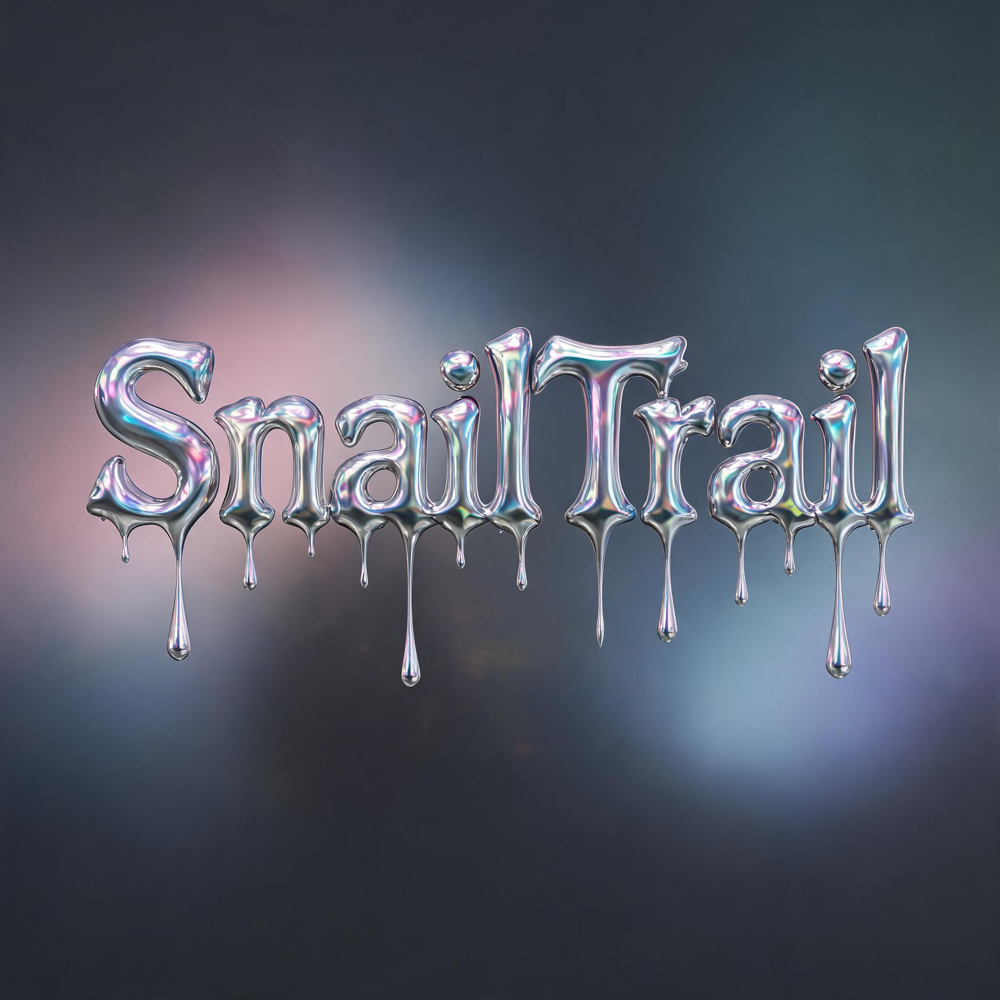 "SnailTrail" — Y2k Liquid text effect