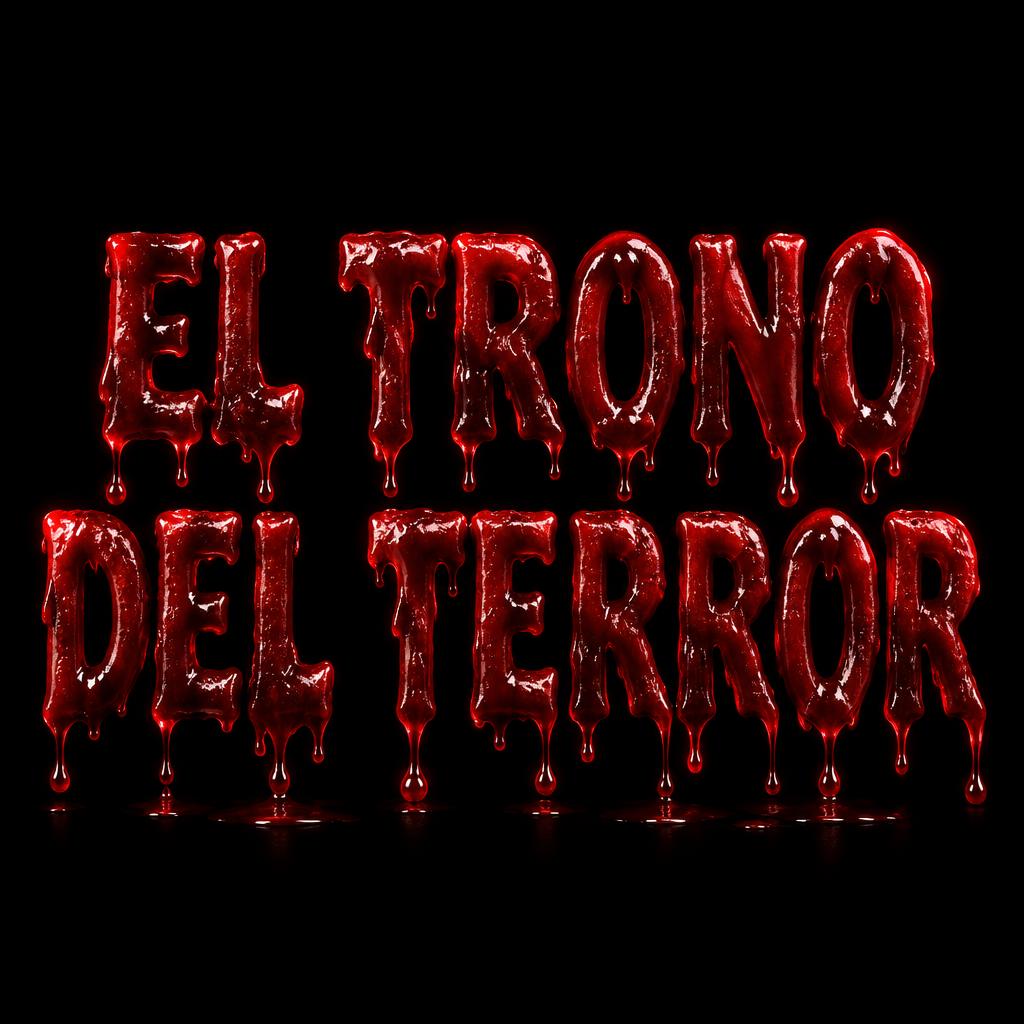 "EL TRONO DEL TERROR" — Drip Font Blood | AI Text Effect Generator