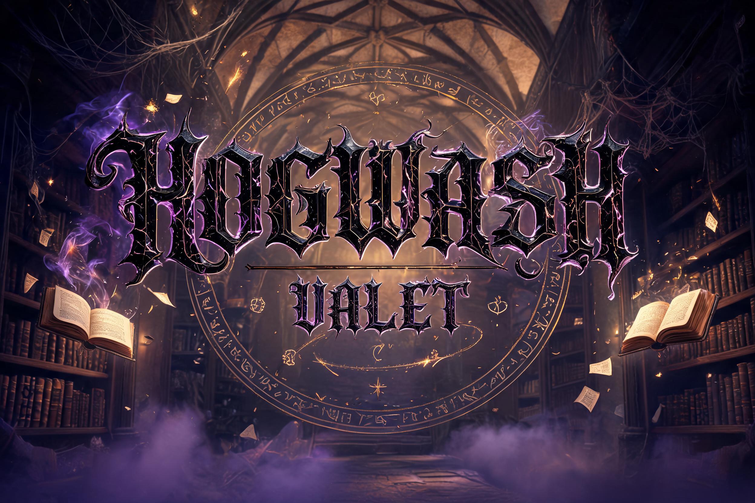 "HOGWASH VALET" — Magic Fantasy | AI Text Effect Generator