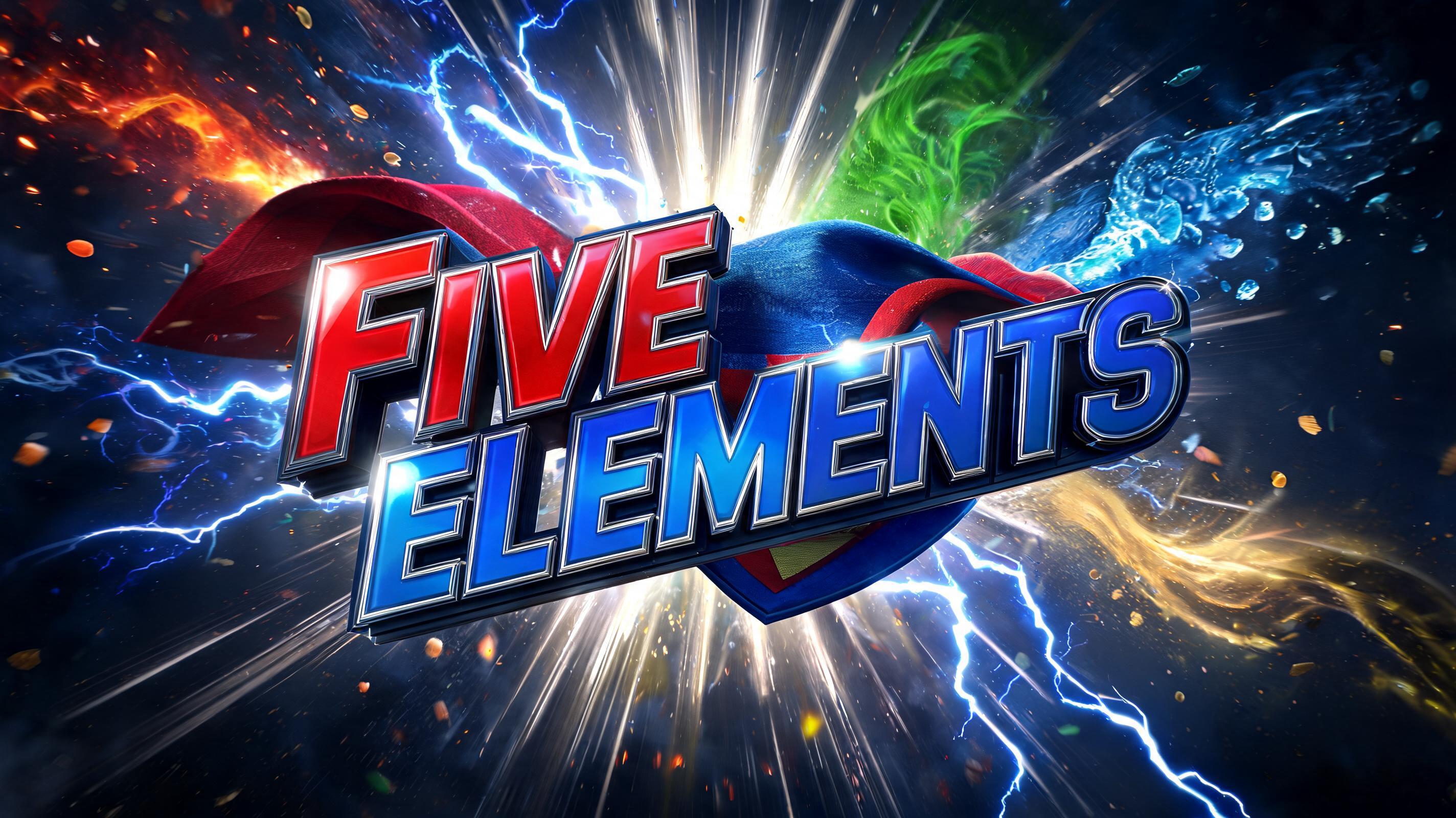 "Five Elements" — Superhero | AI Text Effect Generator