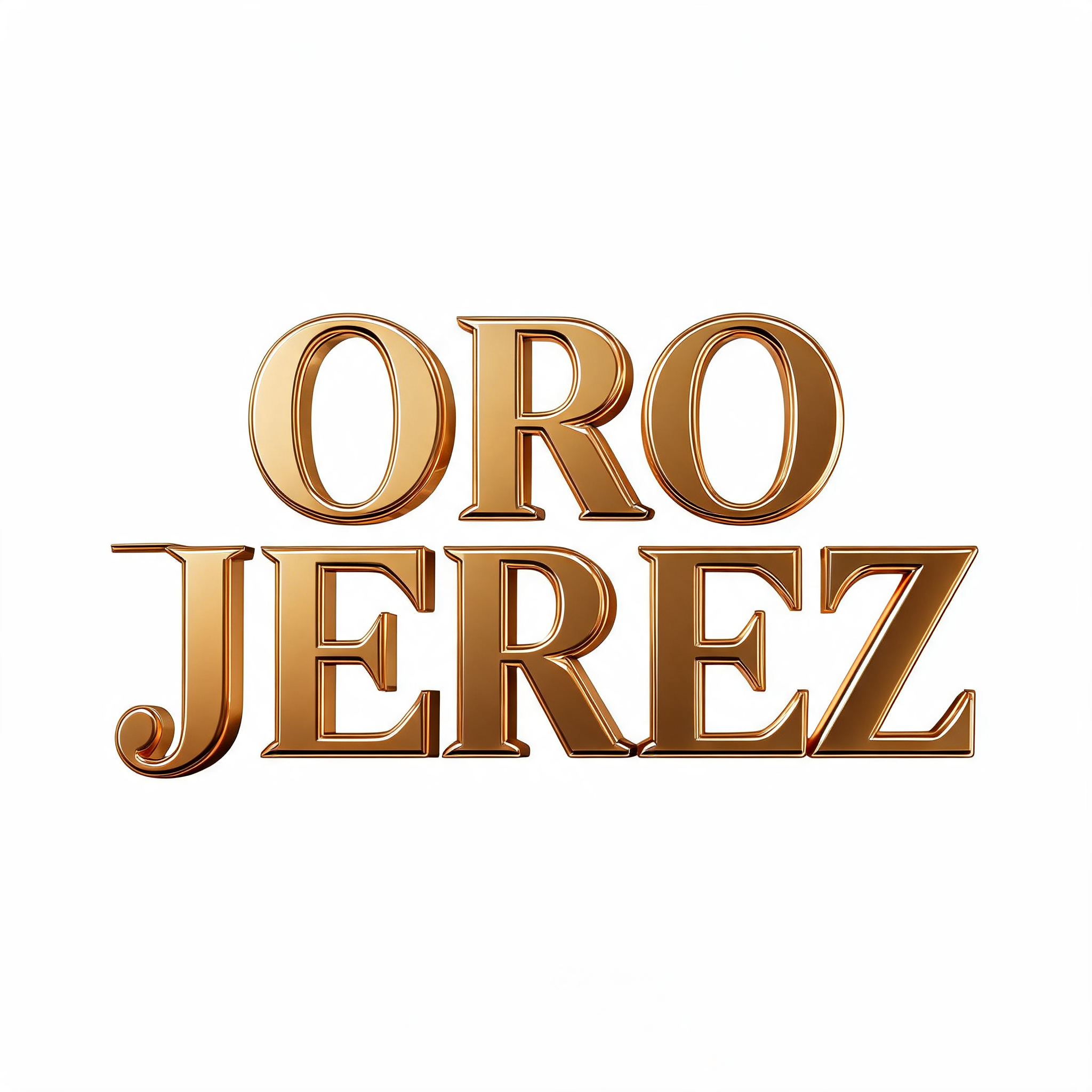 "ORO JEREZ" — 3d Bold Gold | AI Text Effect Generator