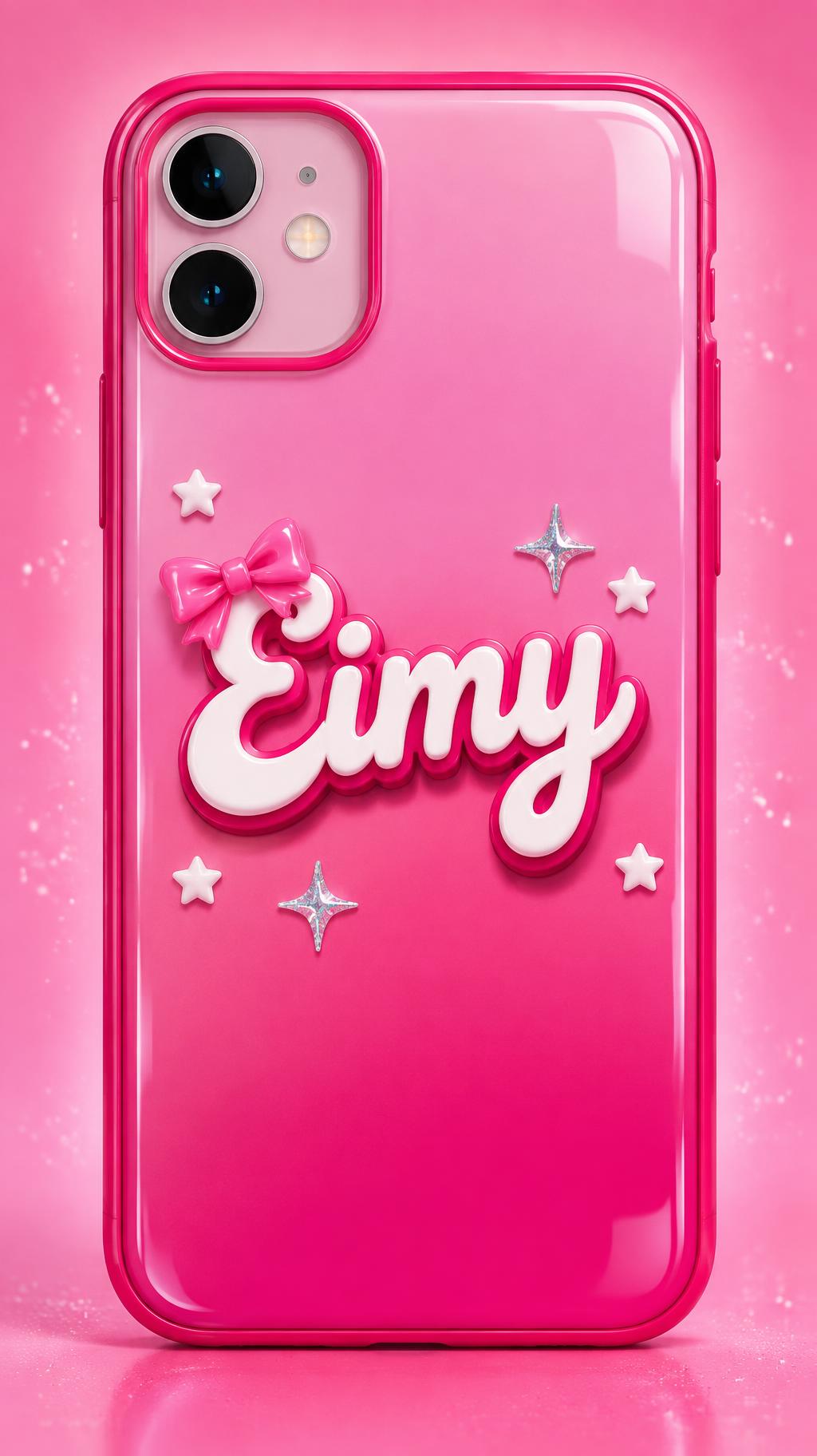 "Eimy" — Barbie | AI Text Effect Generator