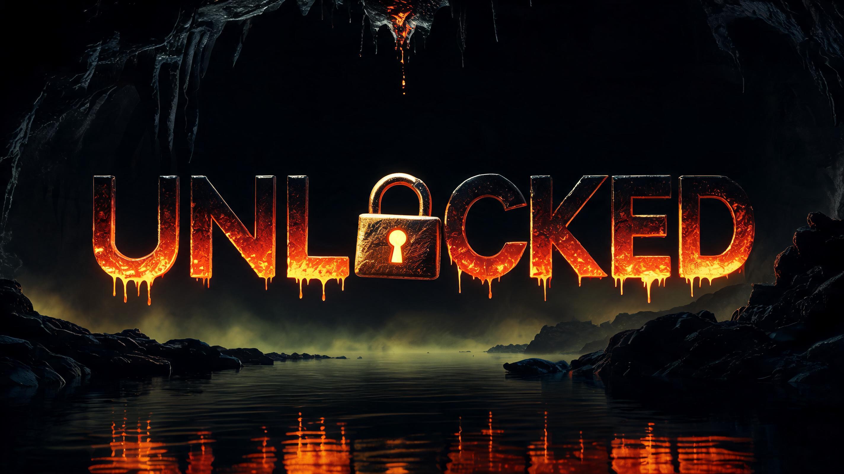 "UNL🔒︎CKED" — Horror | AI Text Effect Generator