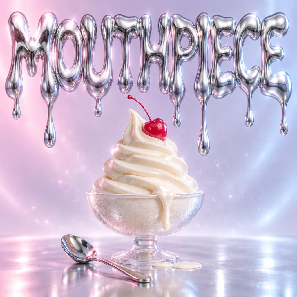 "MOUTHPIECE" — Y2k Liquid | AI Text Effect Generator
