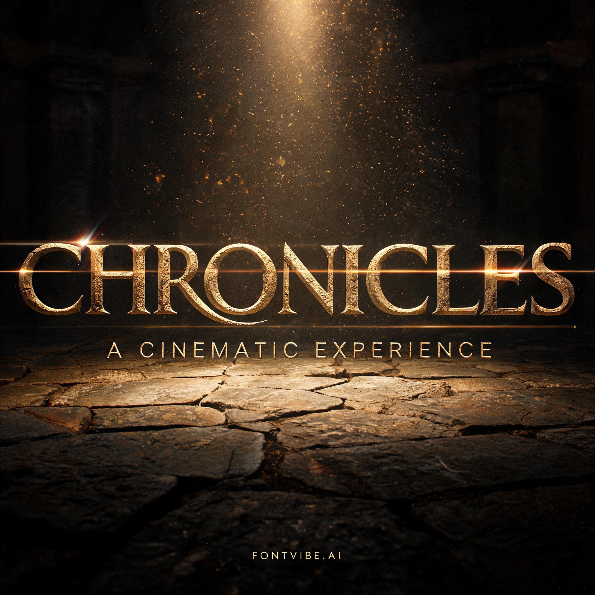 "CHRONICLES" — Cinematic | AI Text Effect Generator