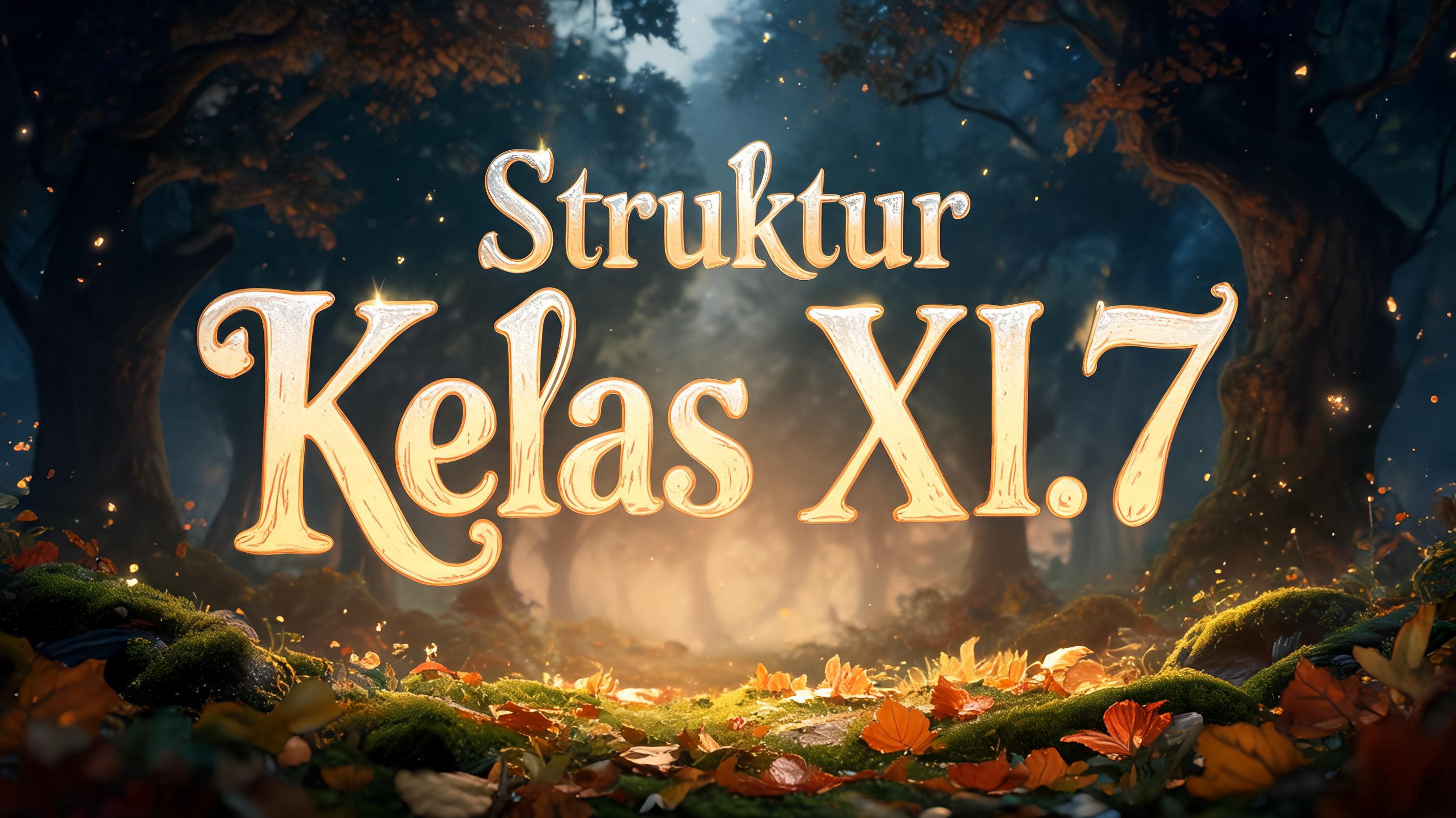 "Struktur Kelas XI.7" — Fairy Tale | AI Text Effect Generator