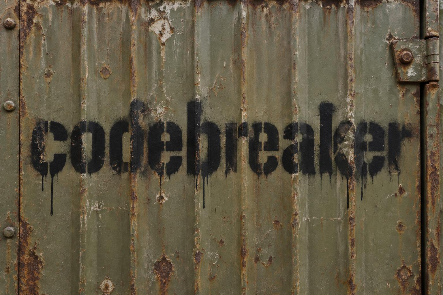 "codebreaker" — Stencil | AI Text Effect Generator