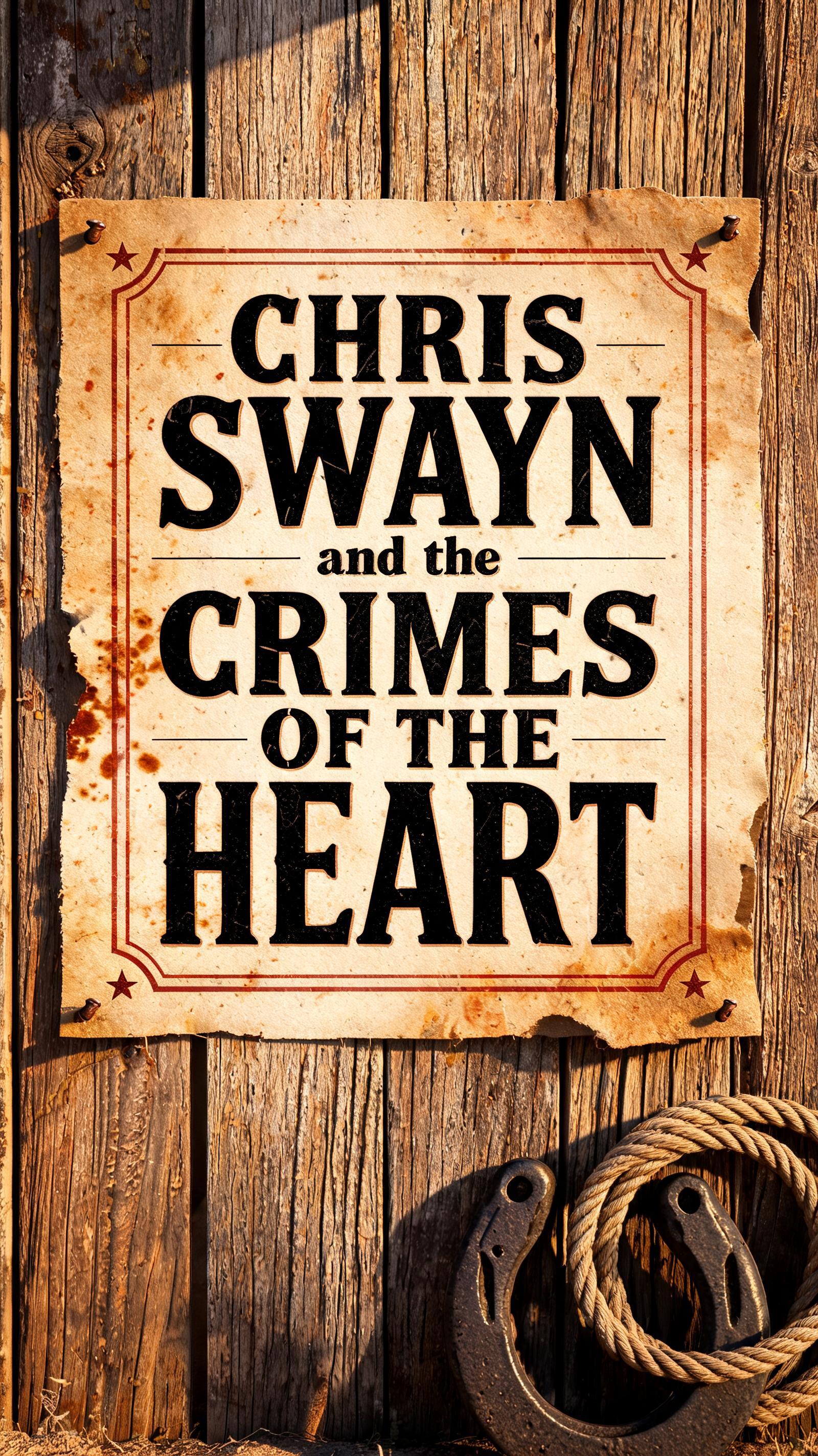 "Chris Swayn and the Crimes of the Heart" — Western | AI Text Effect Generator