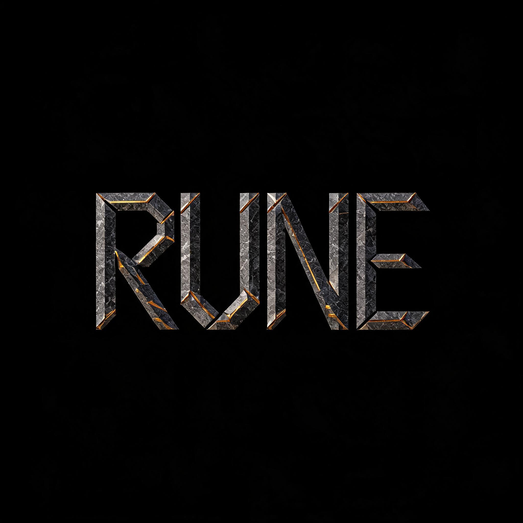 "RUNE" — Viking Runic | AI Text Effect Generator