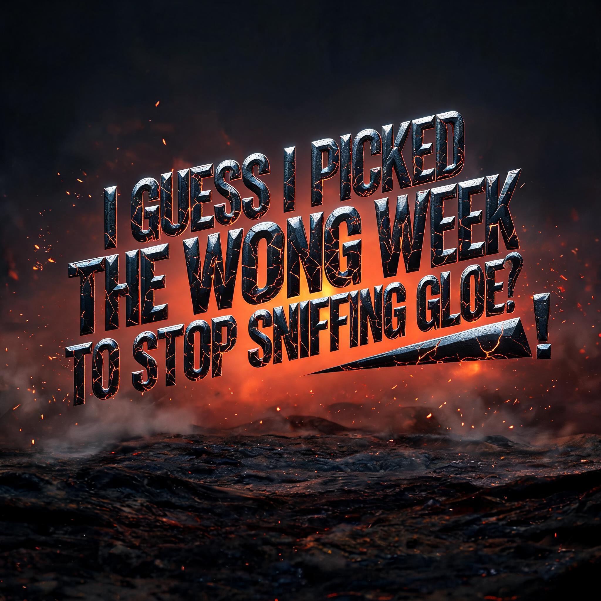 "I guess I picked the wrong week to stop sniffing glue!" — Post Apocalyptic | AI Text Effect Generator