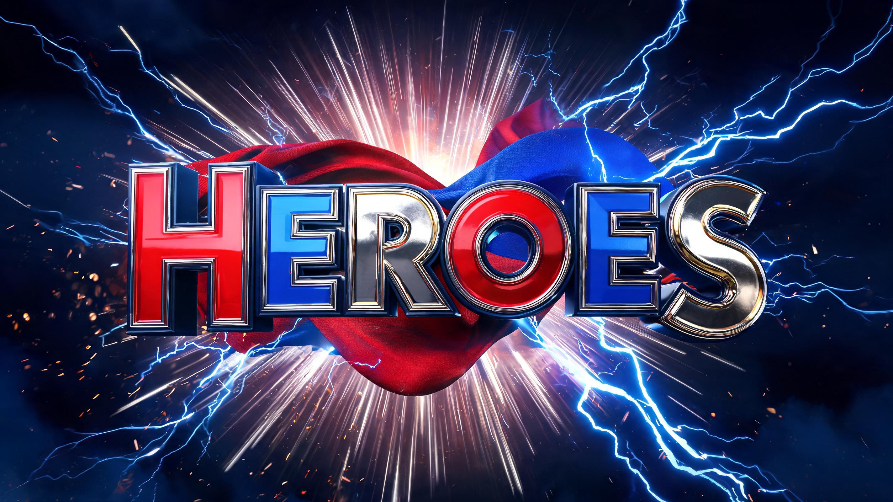"Heroes" — Superhero | AI Text Effect Generator