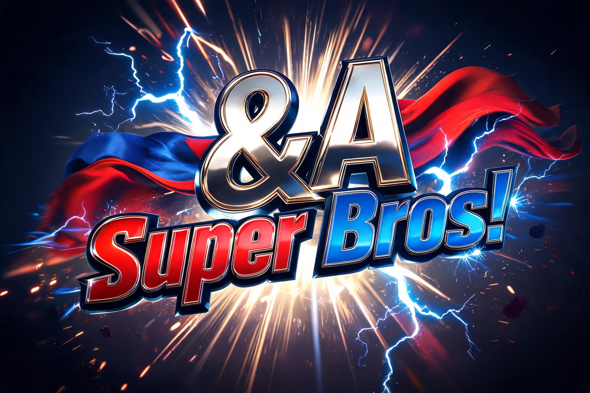 "A&A Super Bros!" — Superhero | AI Text Effect Generator