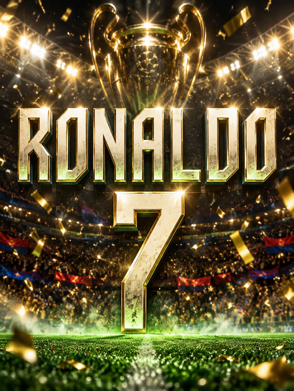 "RONALDO 7" — Sports Football | AI Text Effect Generator