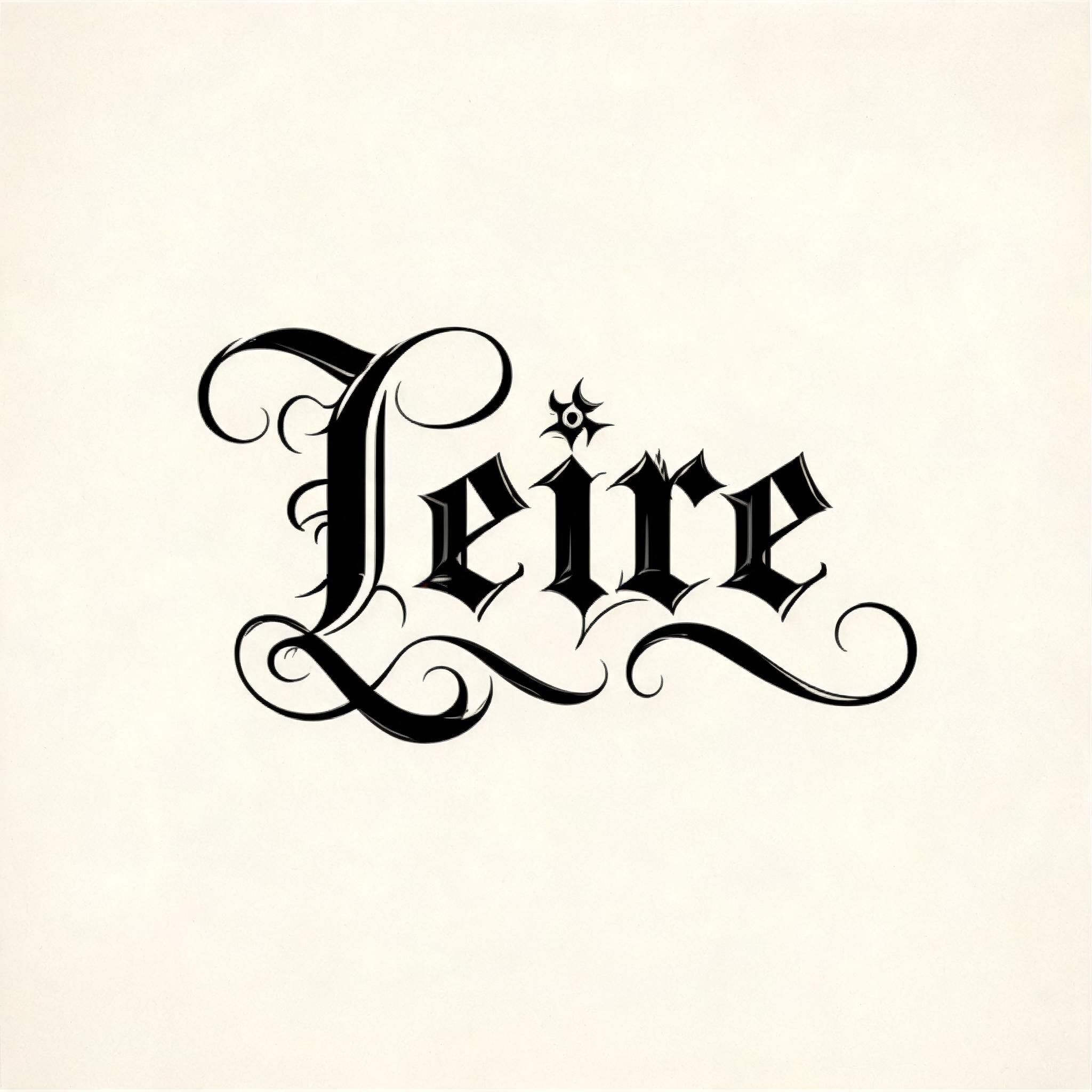 "Leire" — Gothic | AI Text Effect Generator