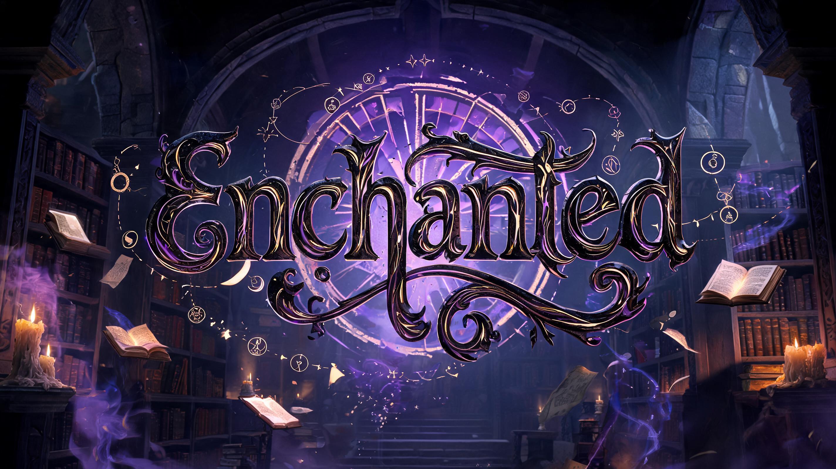 "Enchanted" — Magic Fantasy | AI Text Effect Generator