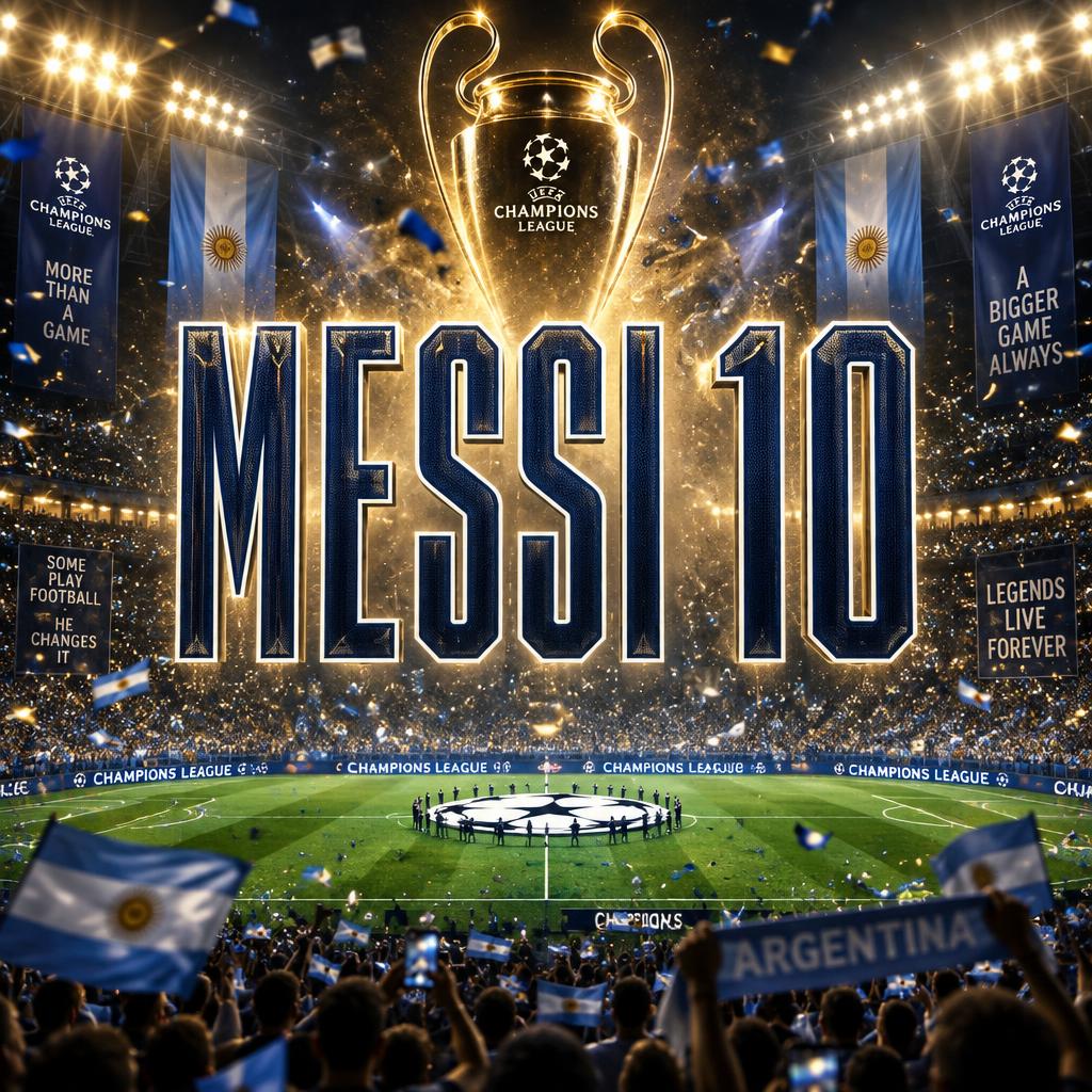 "MESSI 10" — Sports Football | AI Text Effect Generator