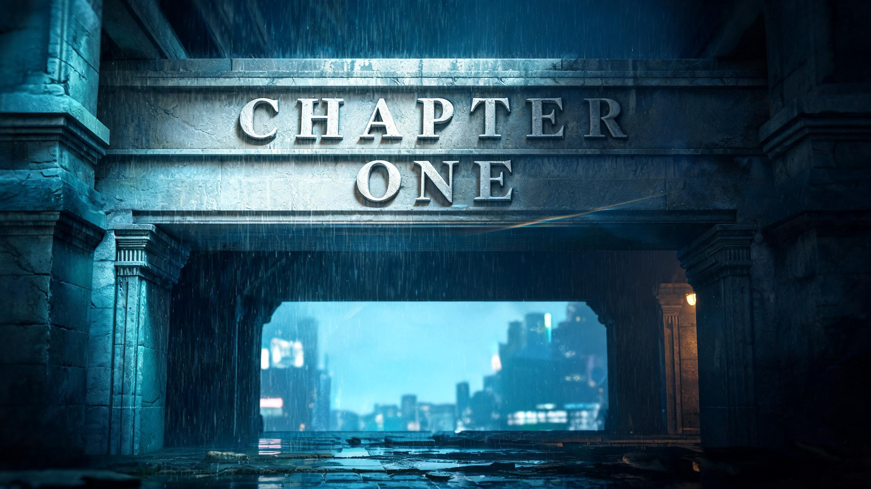 "CHAPTER ONE" — cinematic netflix text effect