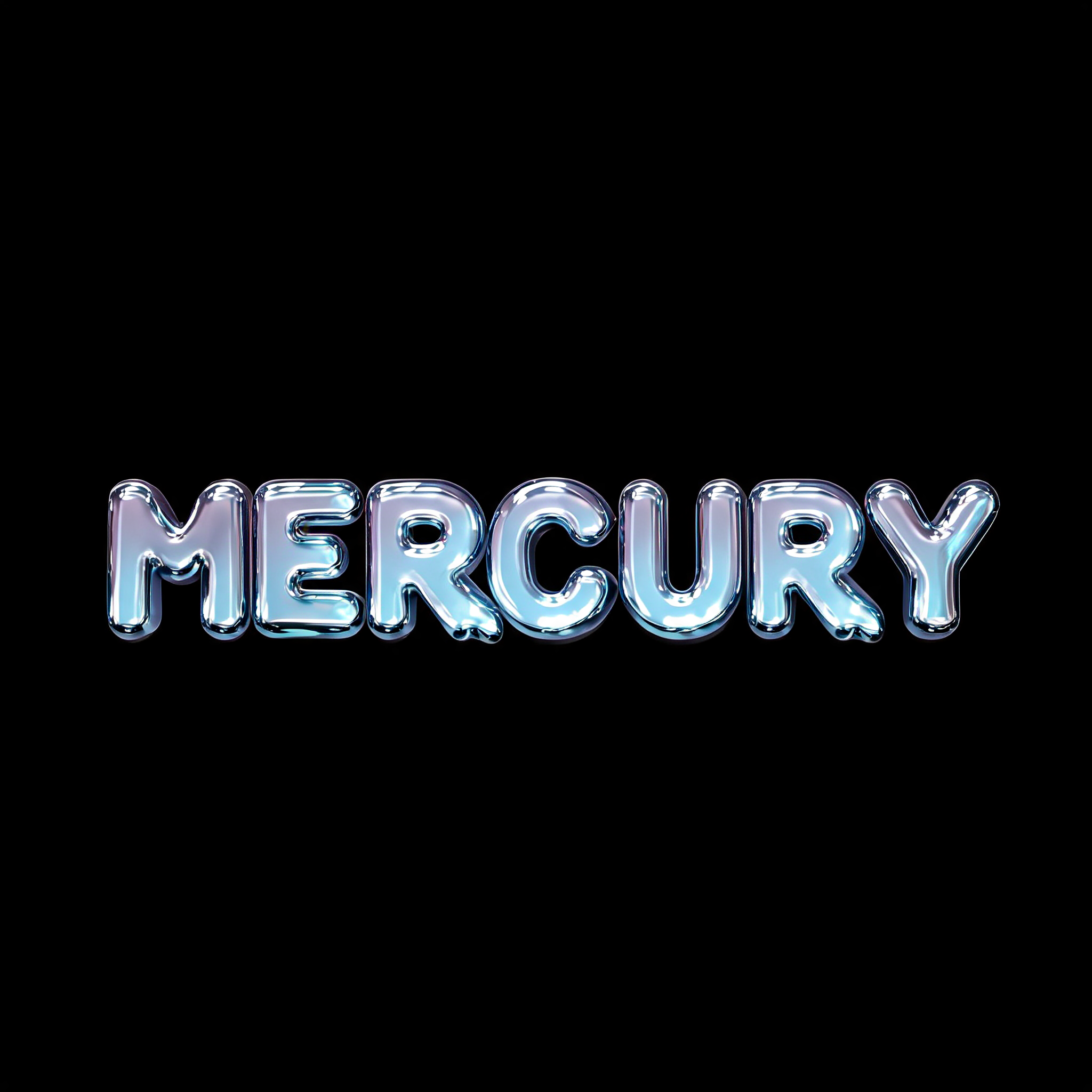 "MERCURY" — Glass Liquid | AI Text Effect Generator