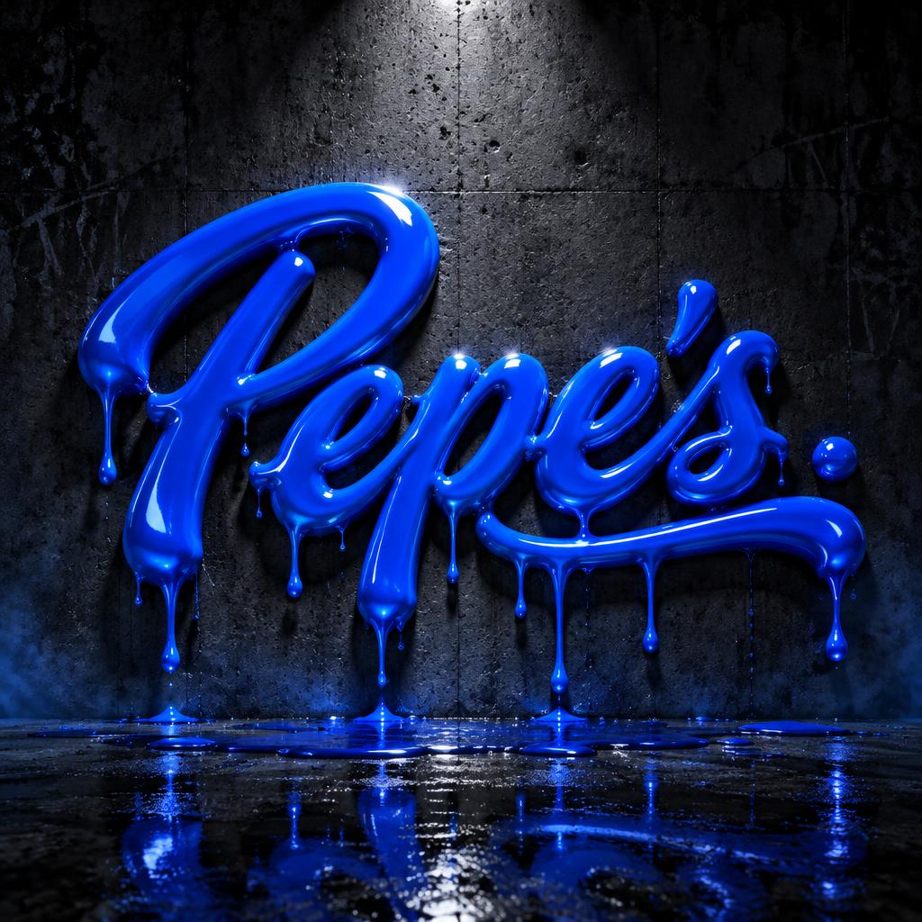 "Pepe’s." — Drip Font | AI Text Effect Generator