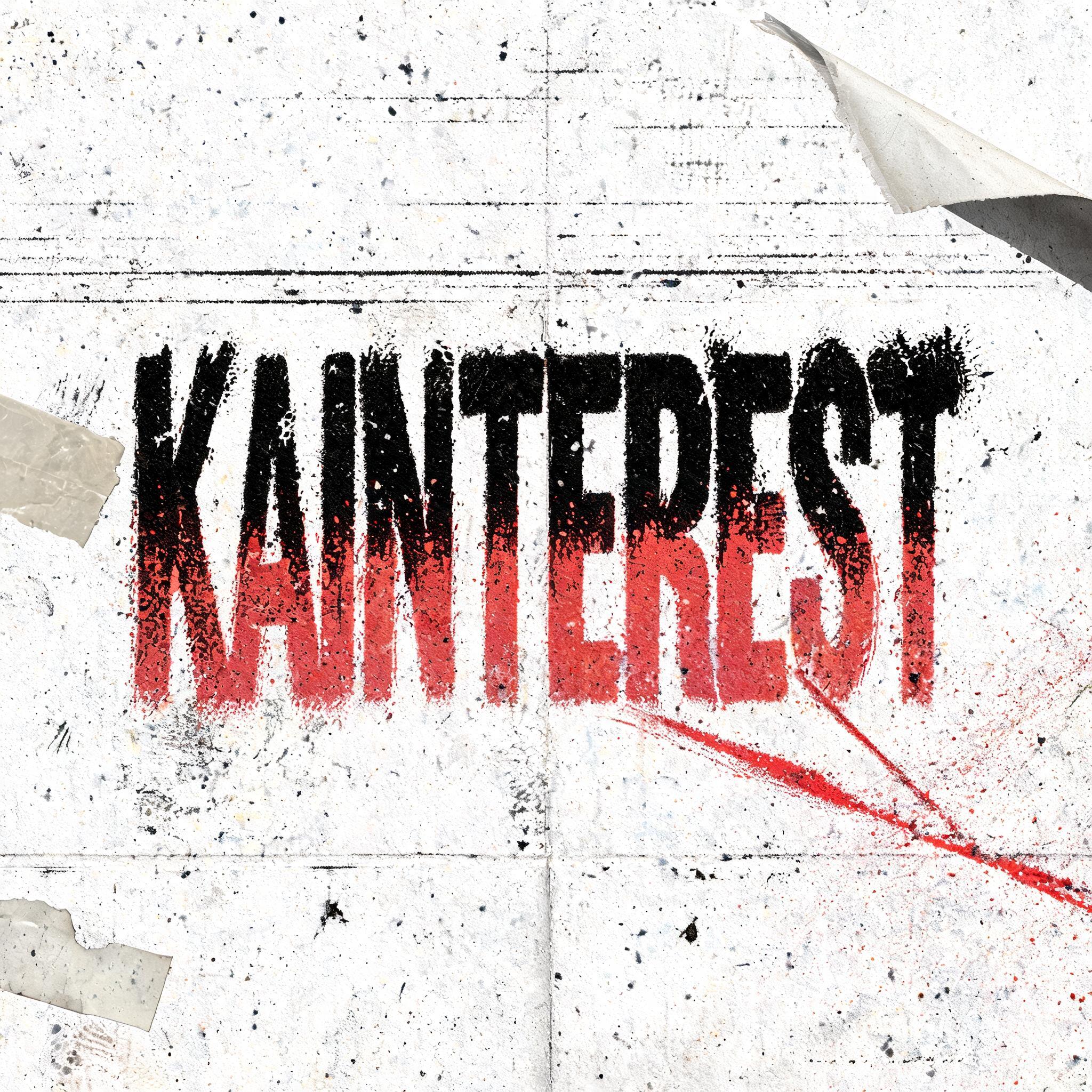 "KAINTEREST" — Grunge text effect