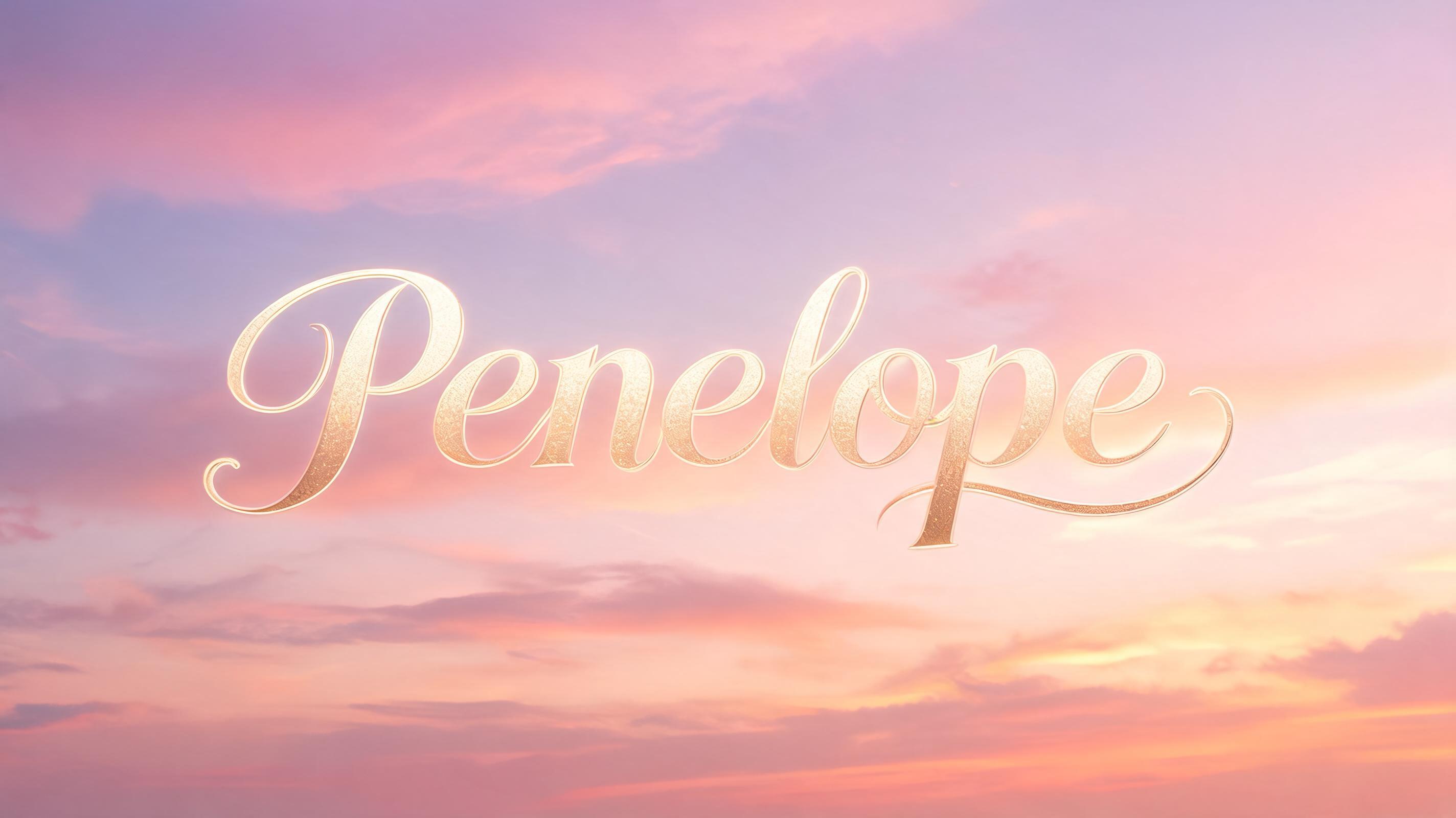 "Penelope" — Gothic text effect