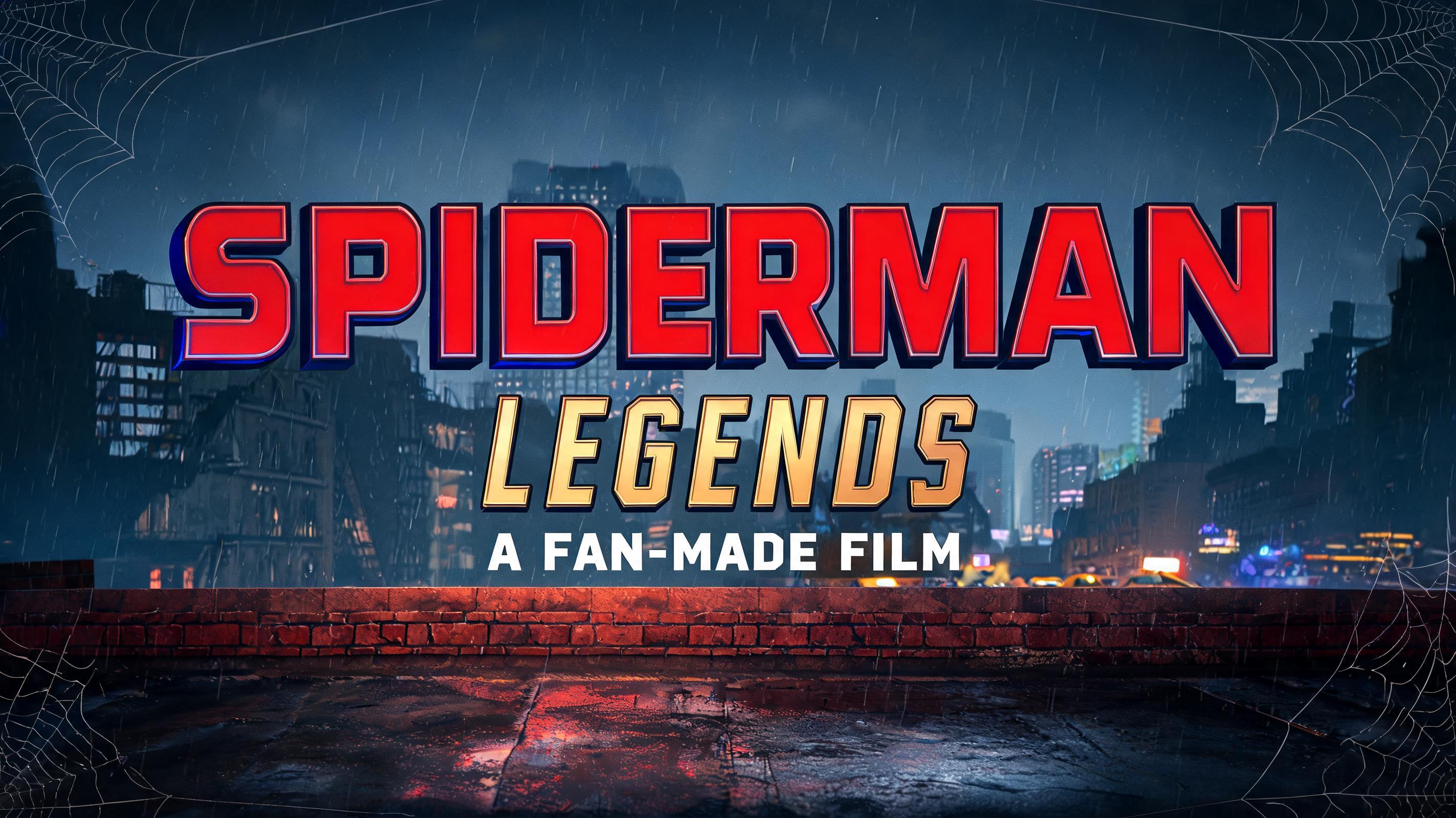 "SPIDERMAN
LEGENDS
A FAN-MADE FILM" — Spider Hero | AI Text Effect Generator