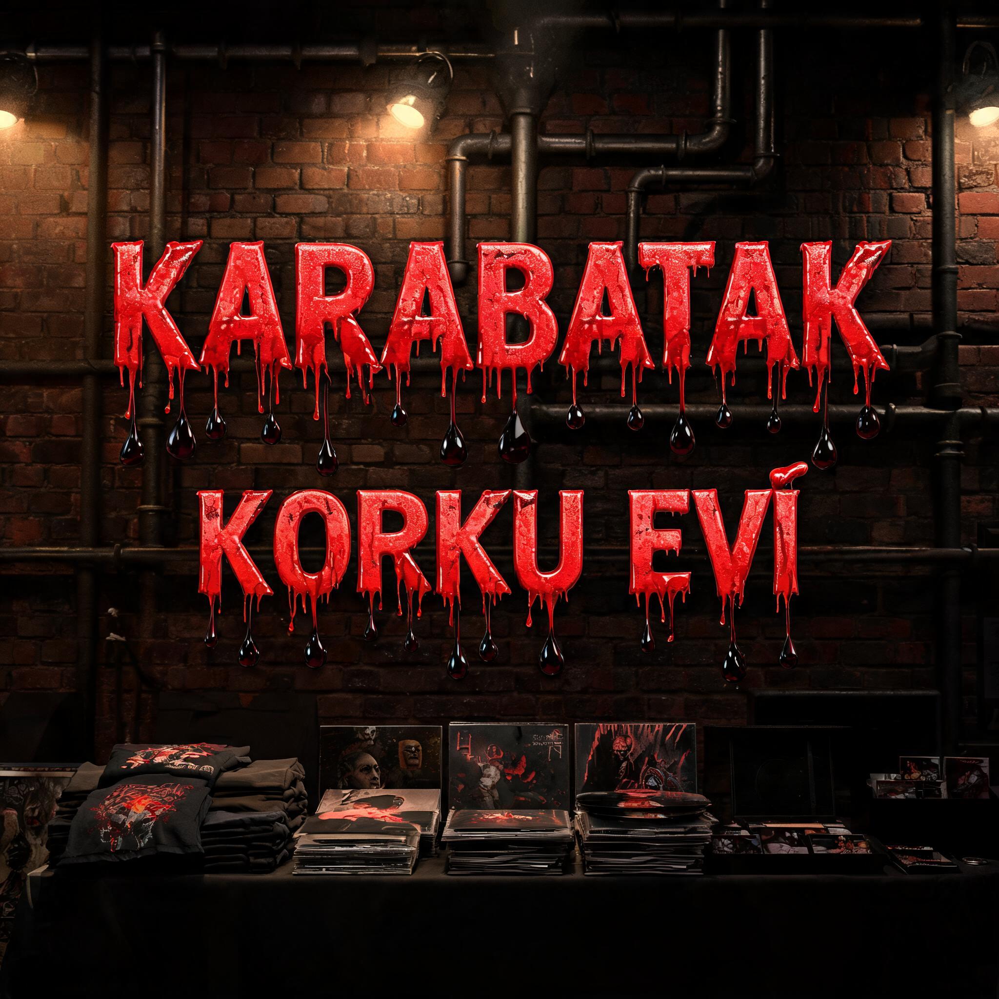 "KARABATAK
KORKU EVİ" — Drip Font Blood | AI Text Effect Generator
