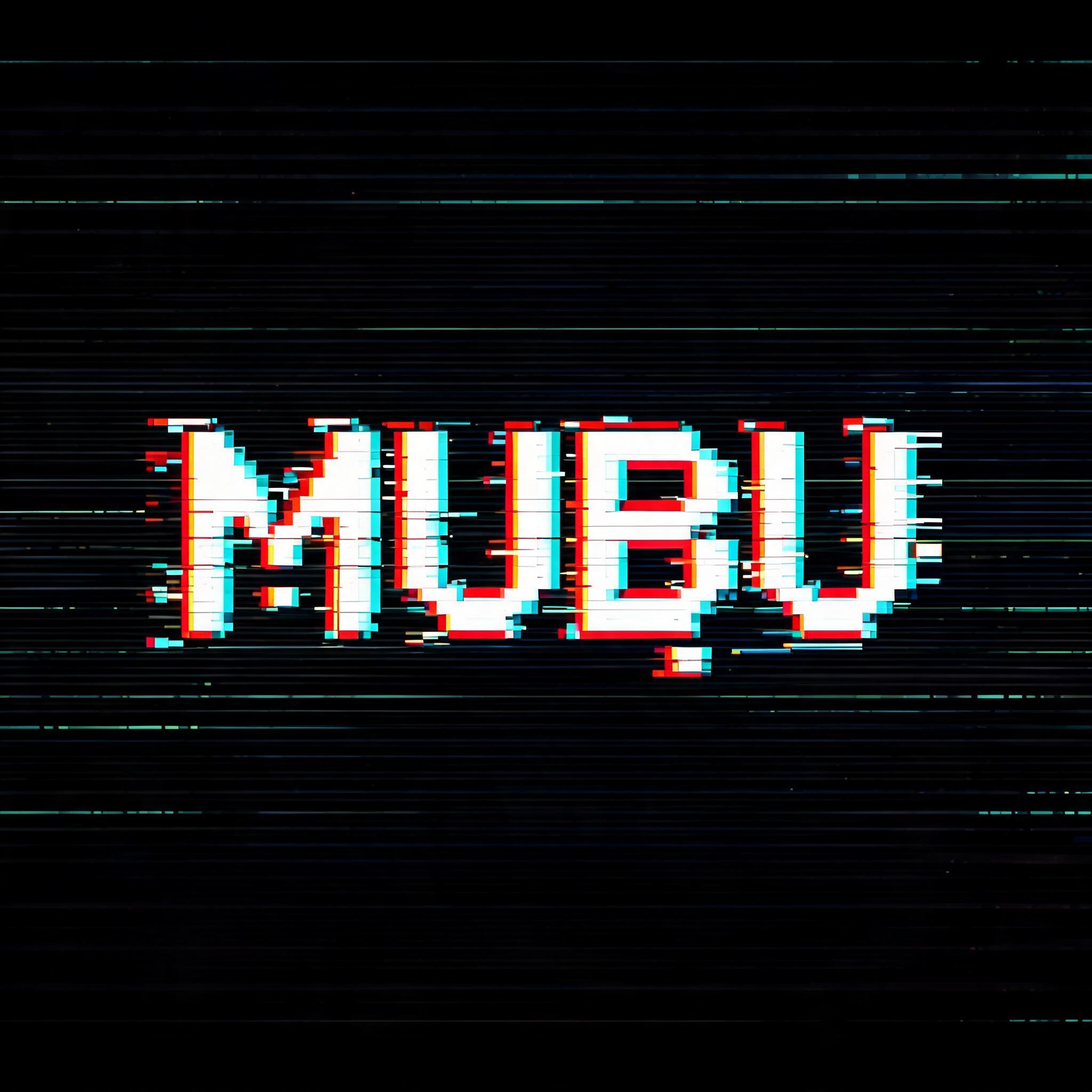 "MUBU" — Glitch | AI Text Effect Generator
