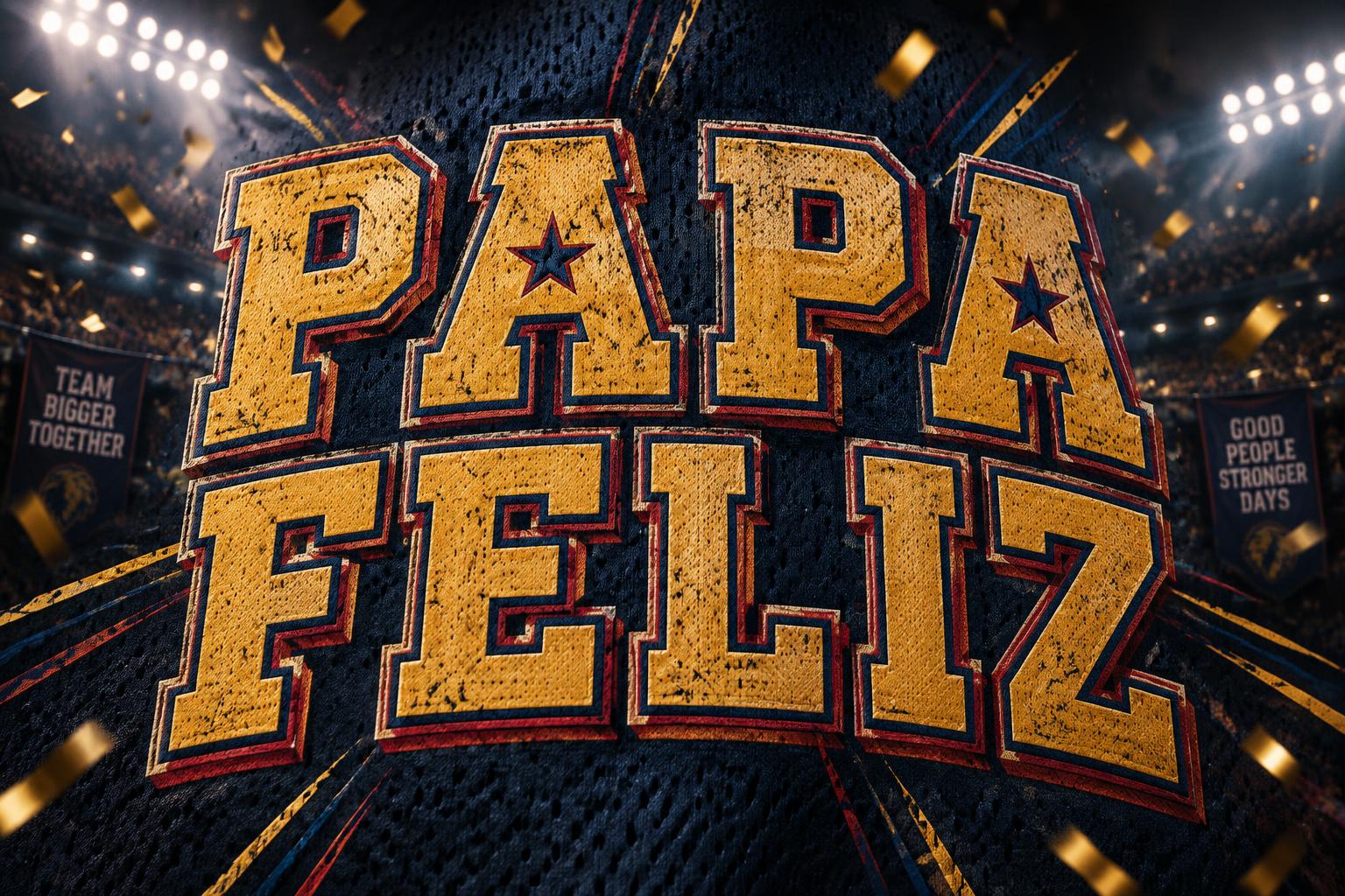 "PAPA FELIZ" — Sports | AI Text Effect Generator