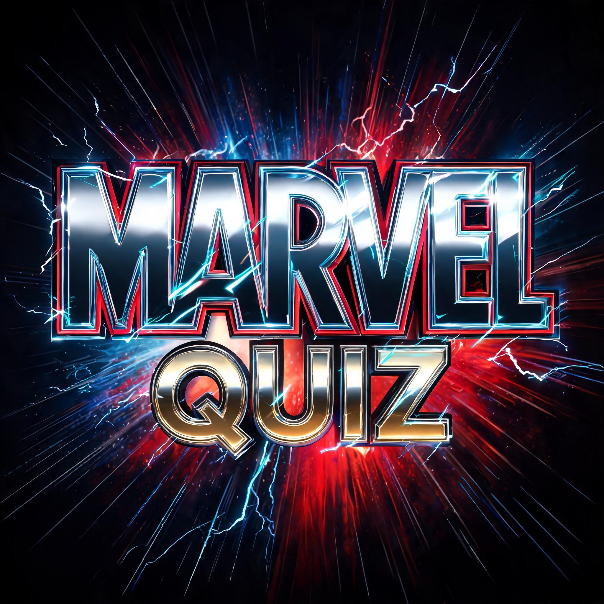 "Marvel quiz
" — Superhero | AI Text Effect Generator
